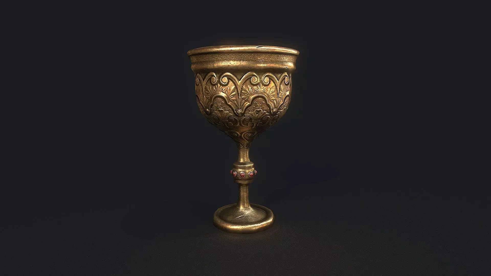Medieval Old Cup Low-poly 3D model