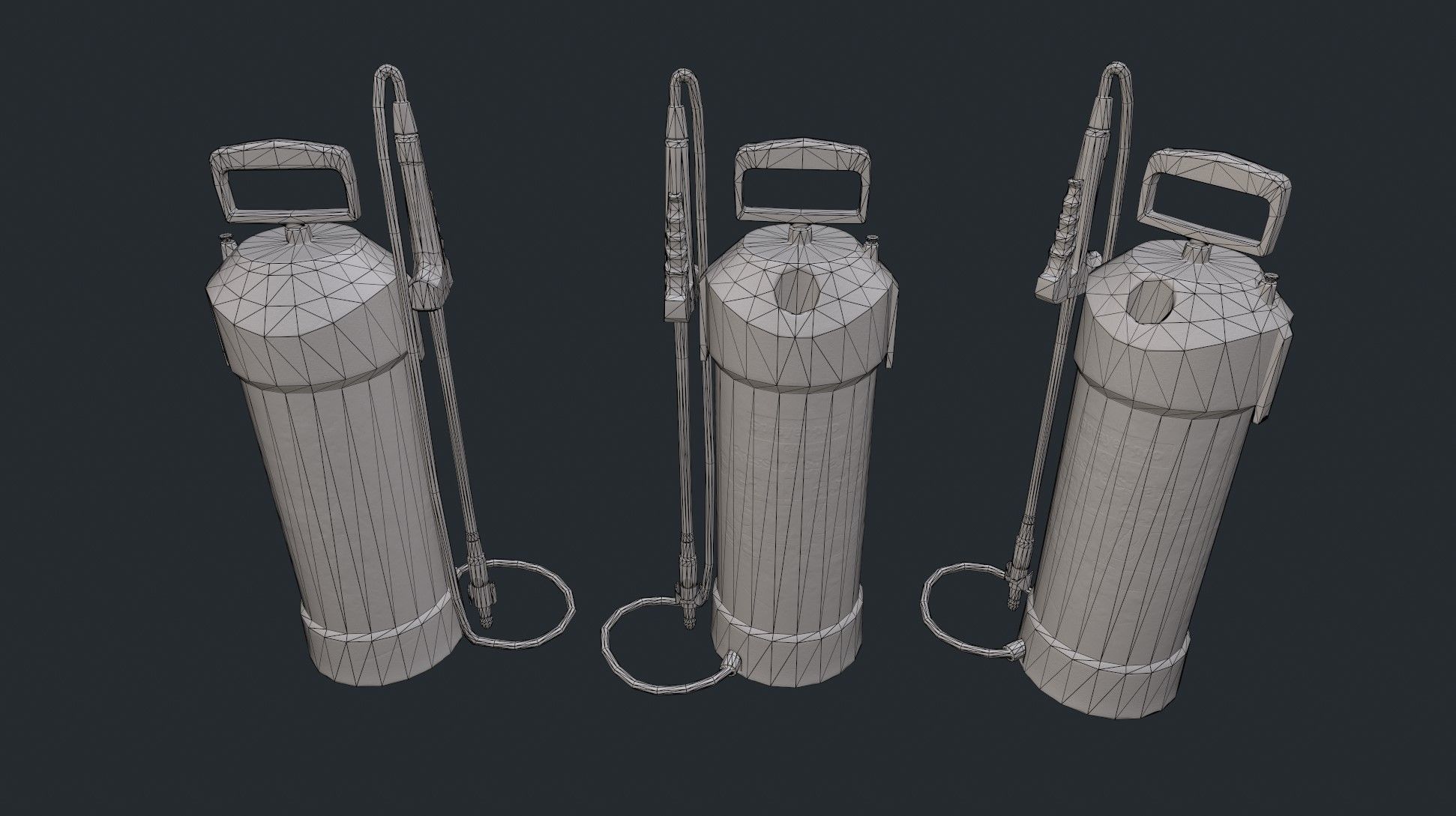 Garden Sprayer Low-poly 3D model_6