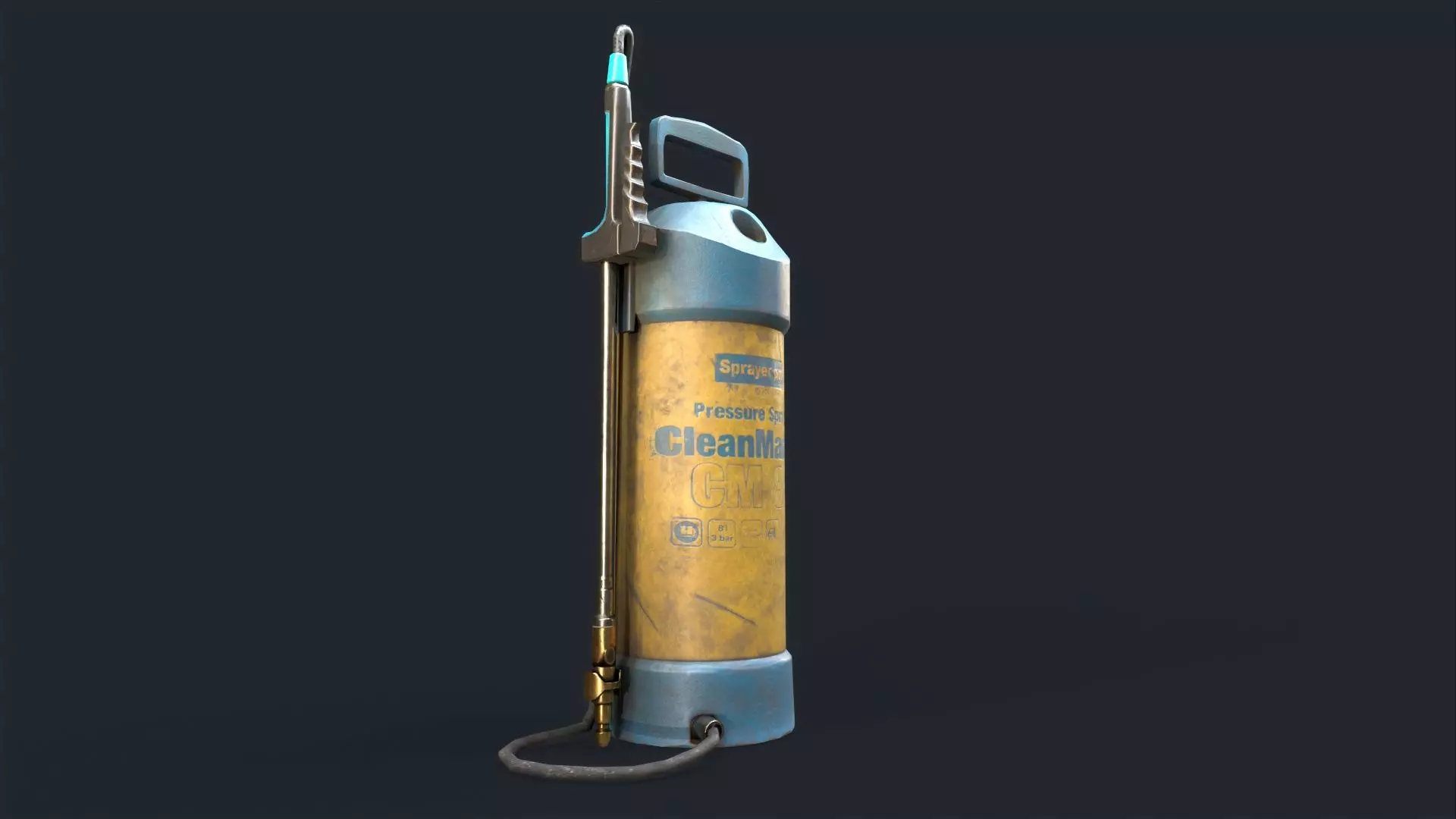 Garden Sprayer Low-poly 3D model_0