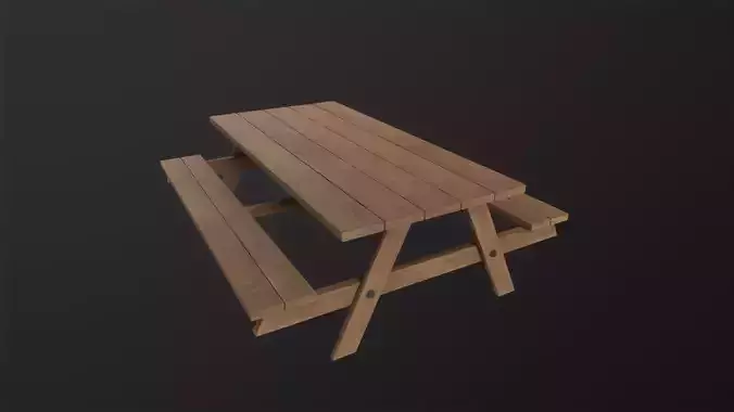 Picnic Table 3D Model