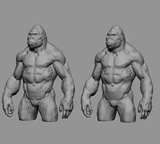 Gorilla printable 3D print model