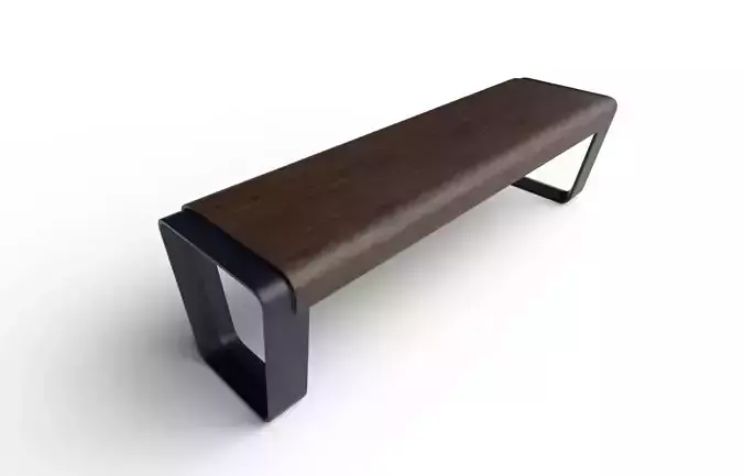 Bench  M12 Low-poly 3D model
