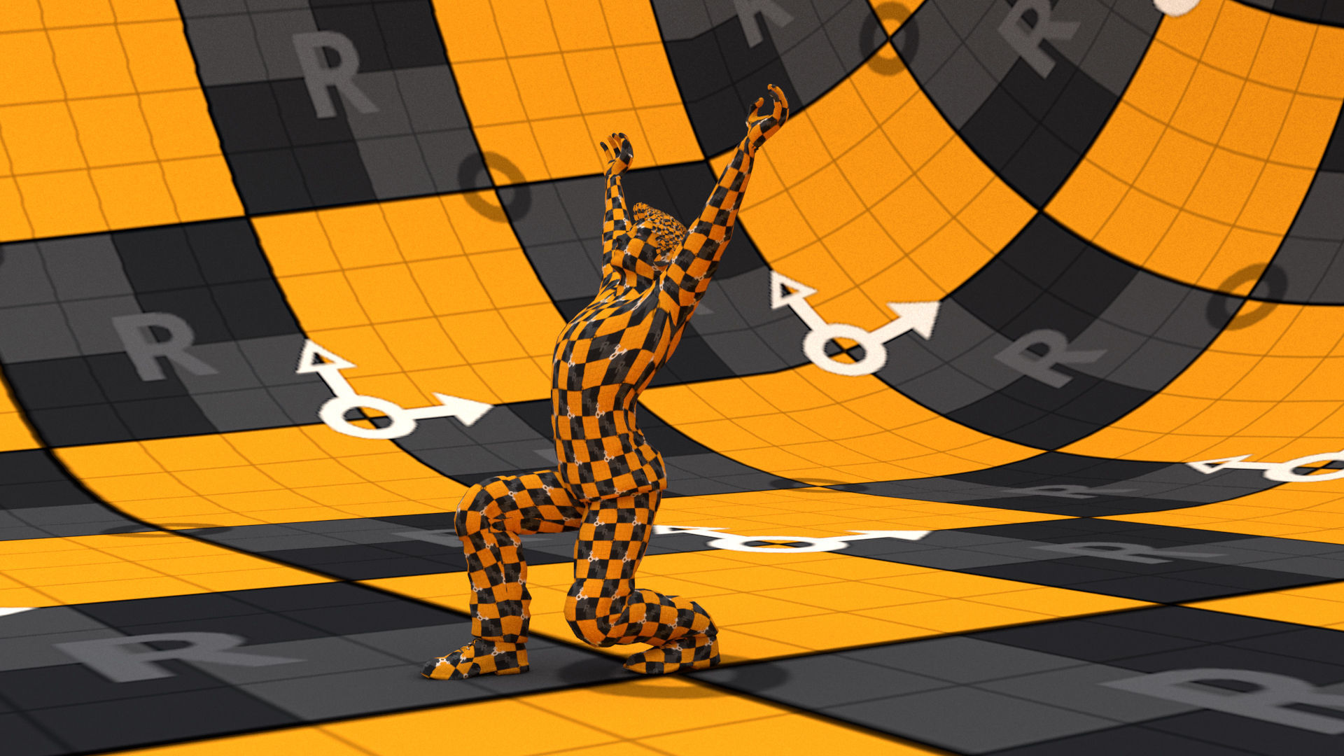 laos Game Male Fighter Low-poly 3D model_8