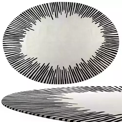 Roche Bobois Equinoxe oval rug