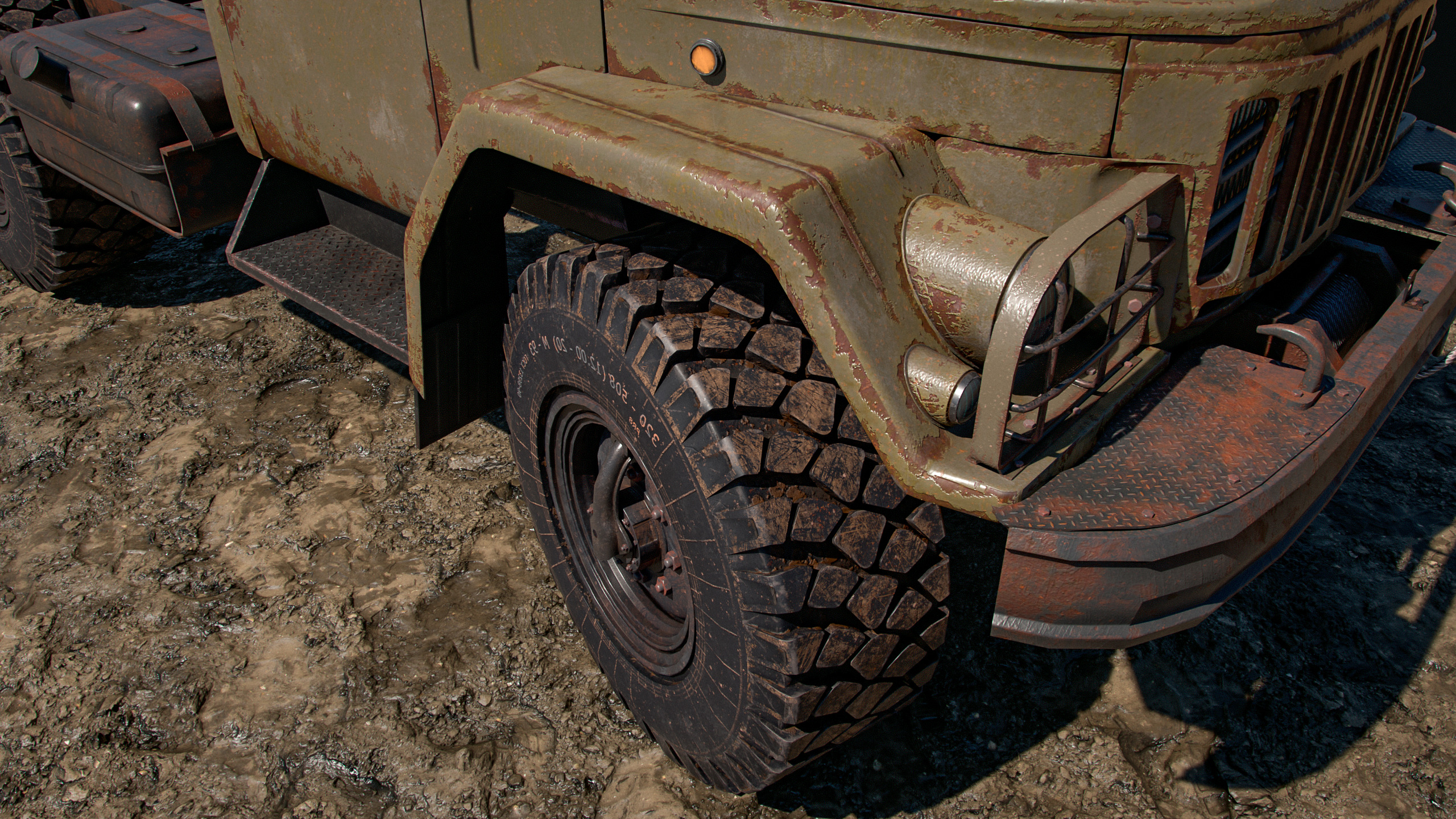 ZIL - 131 Low-poly 3D model_2