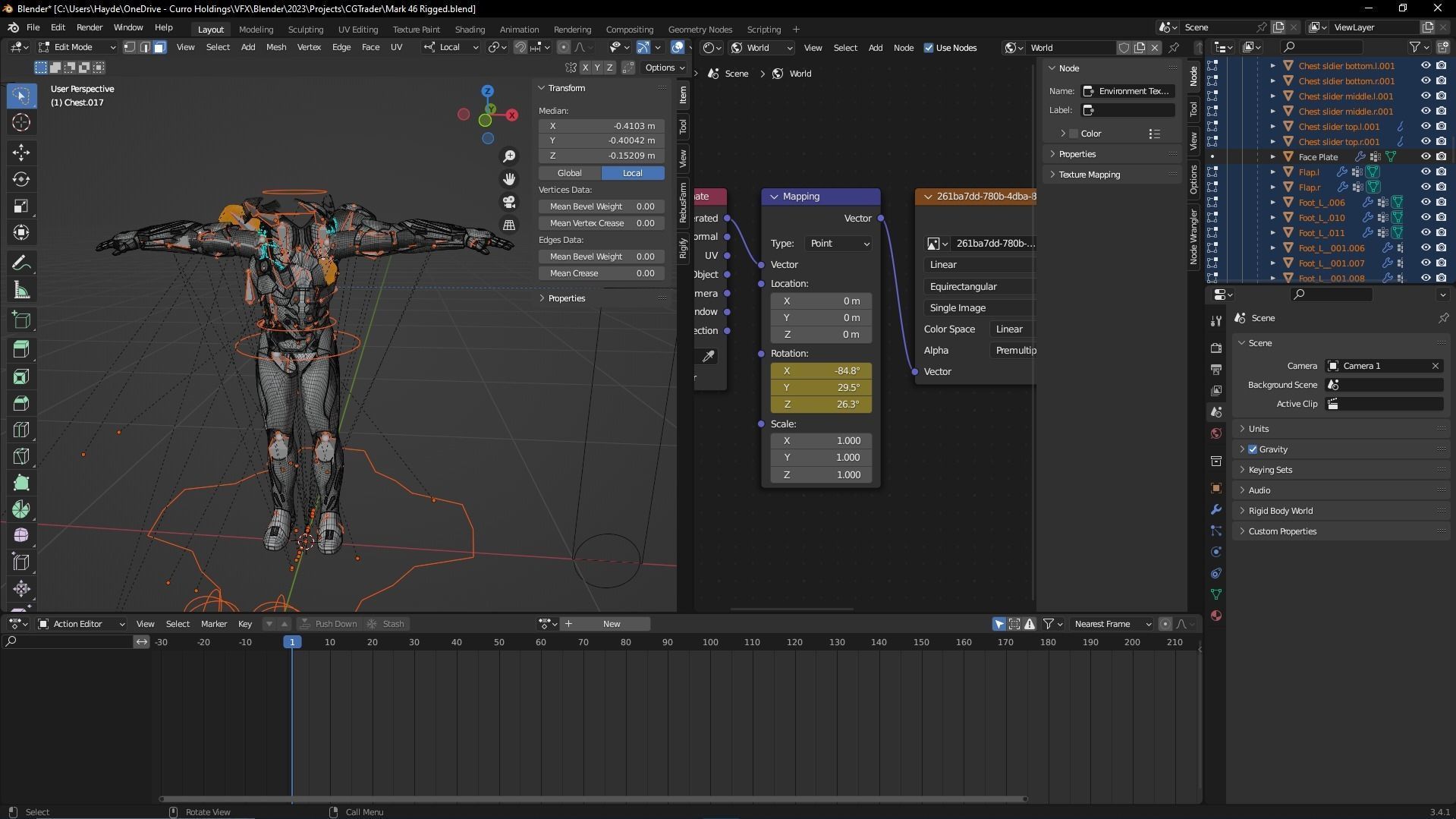 Iron Man Mark 46 Rigged and can open 3D model_12