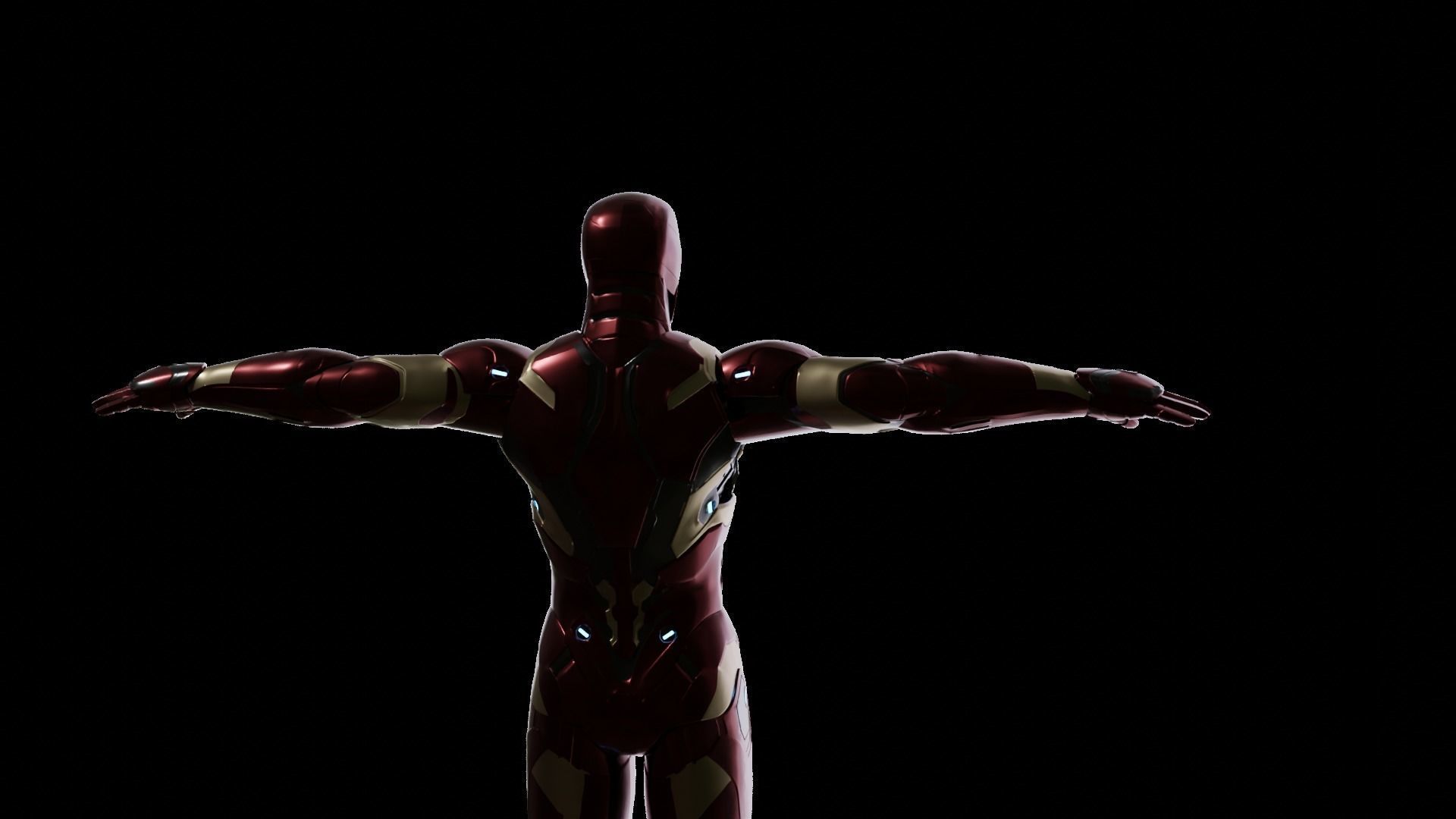 Iron Man Mark 46 Rigged and can open 3D model_8