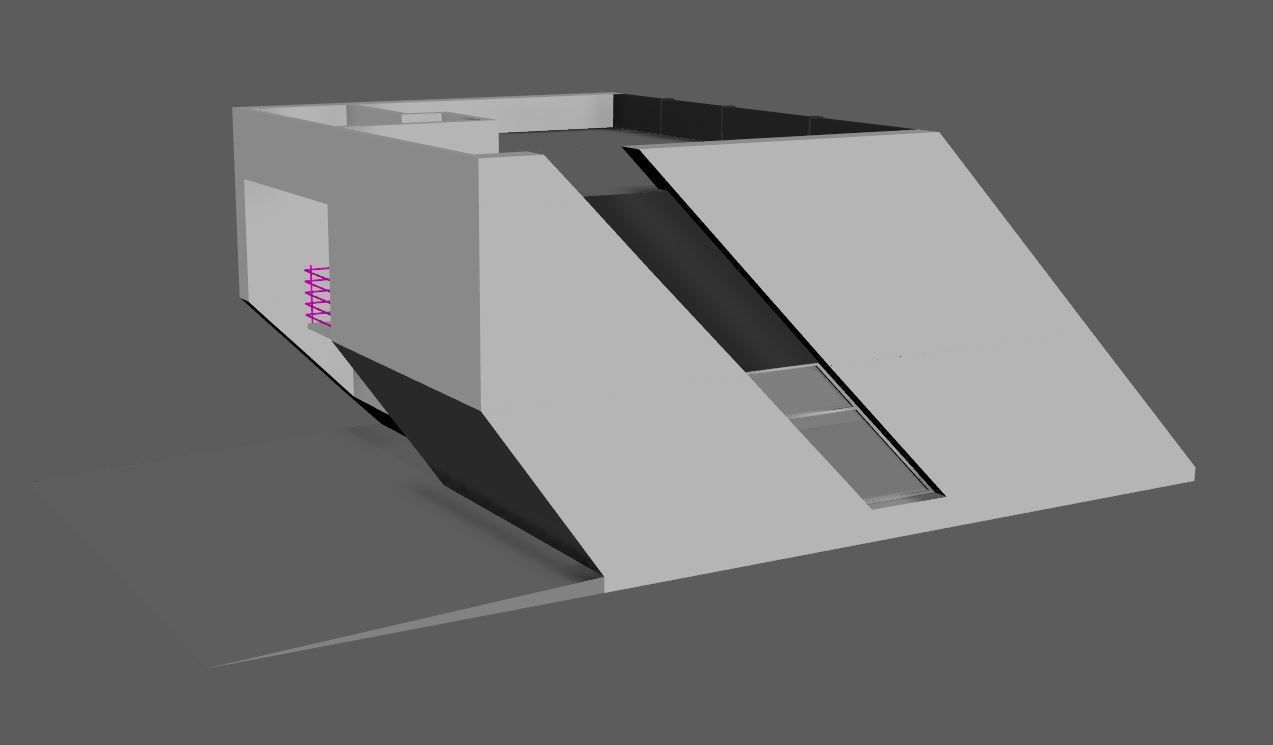 3D Exterior Villa Model Low-poly 3D model_2