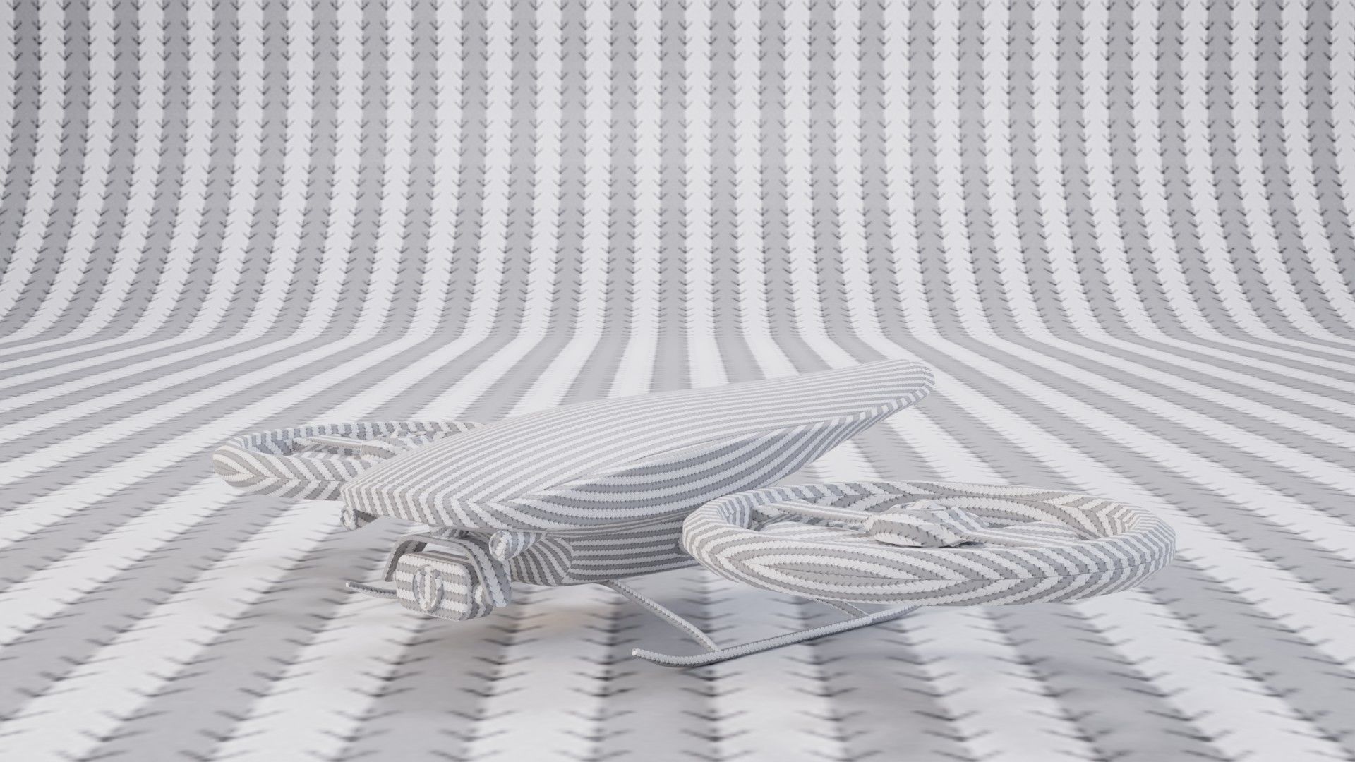 Futuristic Military Mini Drone Low-poly 3D model_6