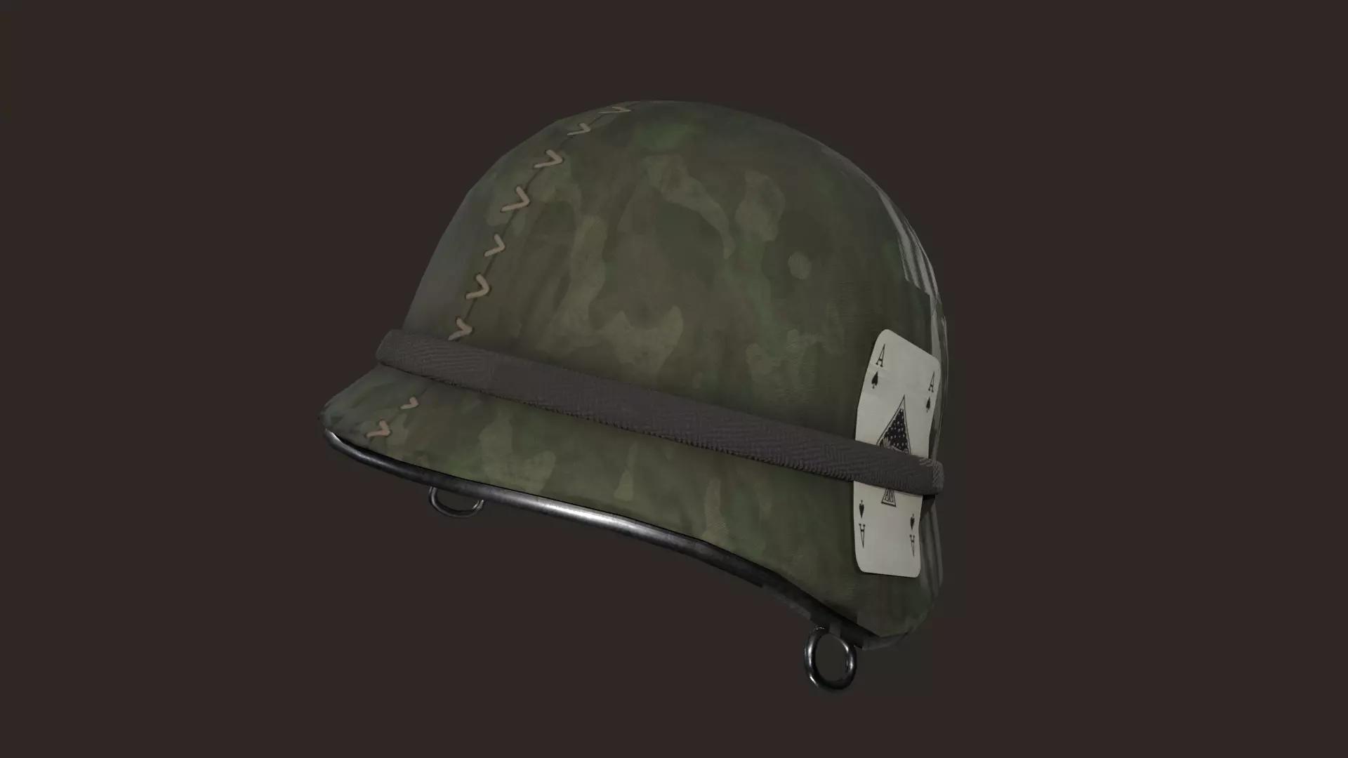 Military helmet Low-poly 3D model