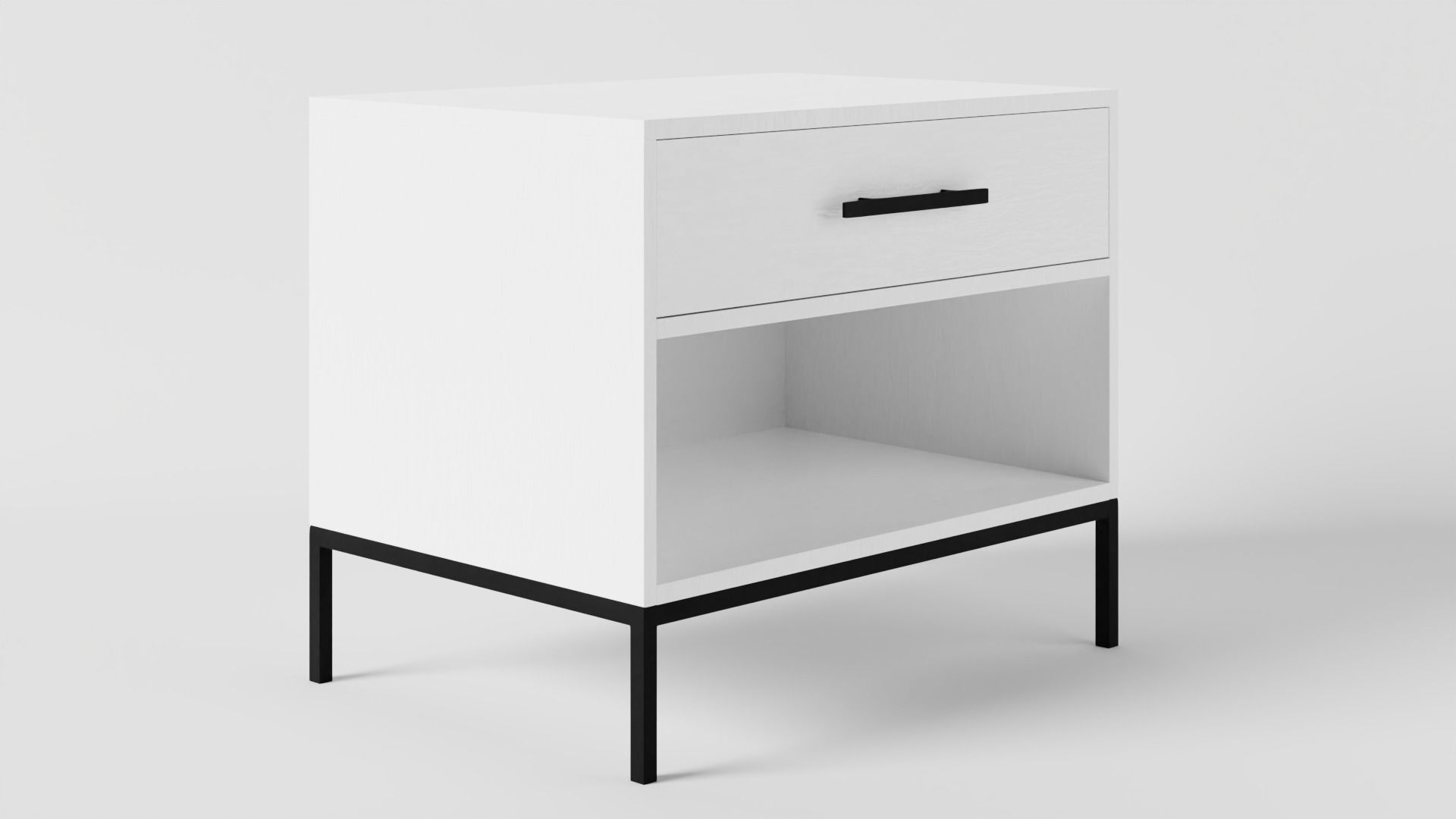White Side Table 3D model_15
