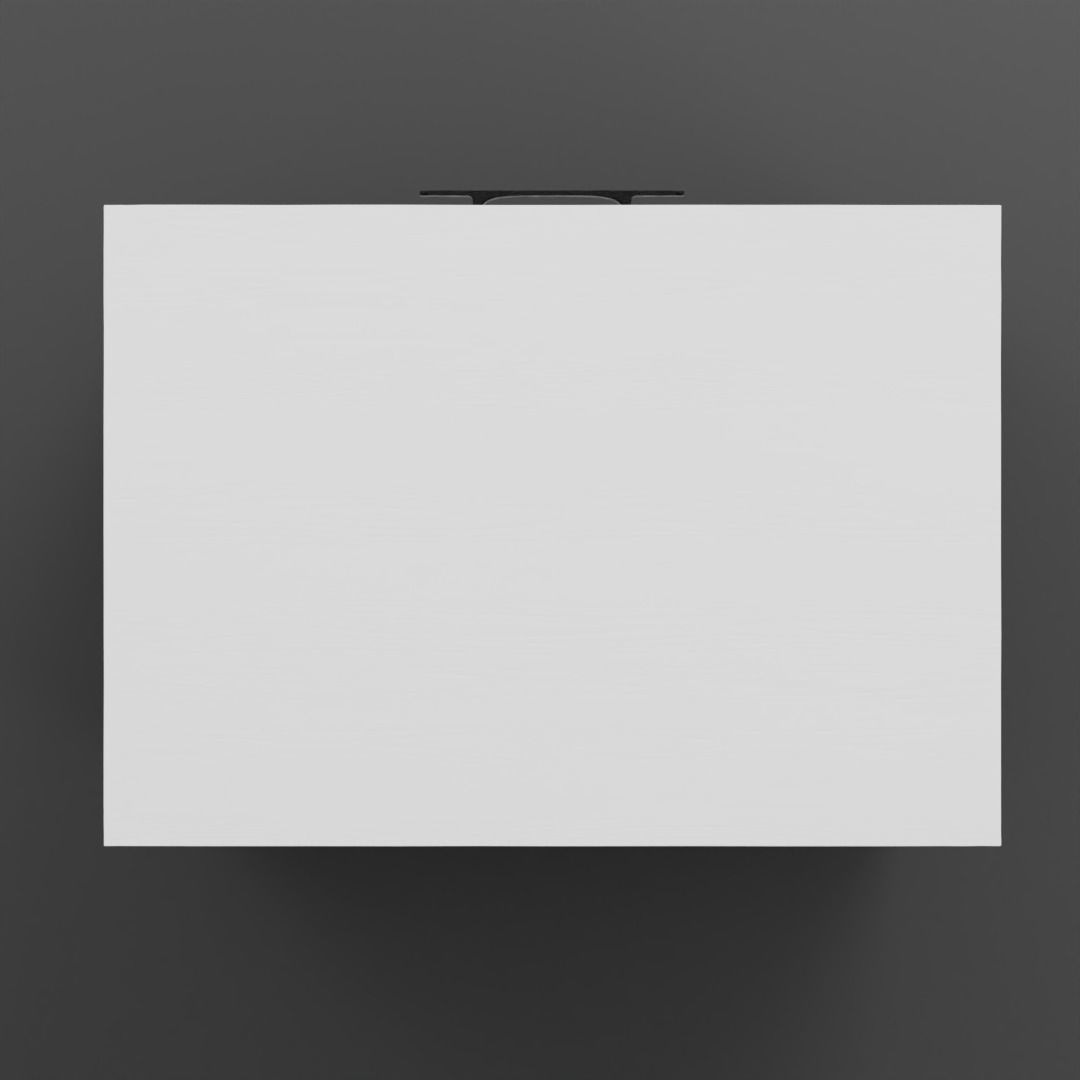 White Side Table 3D model_9