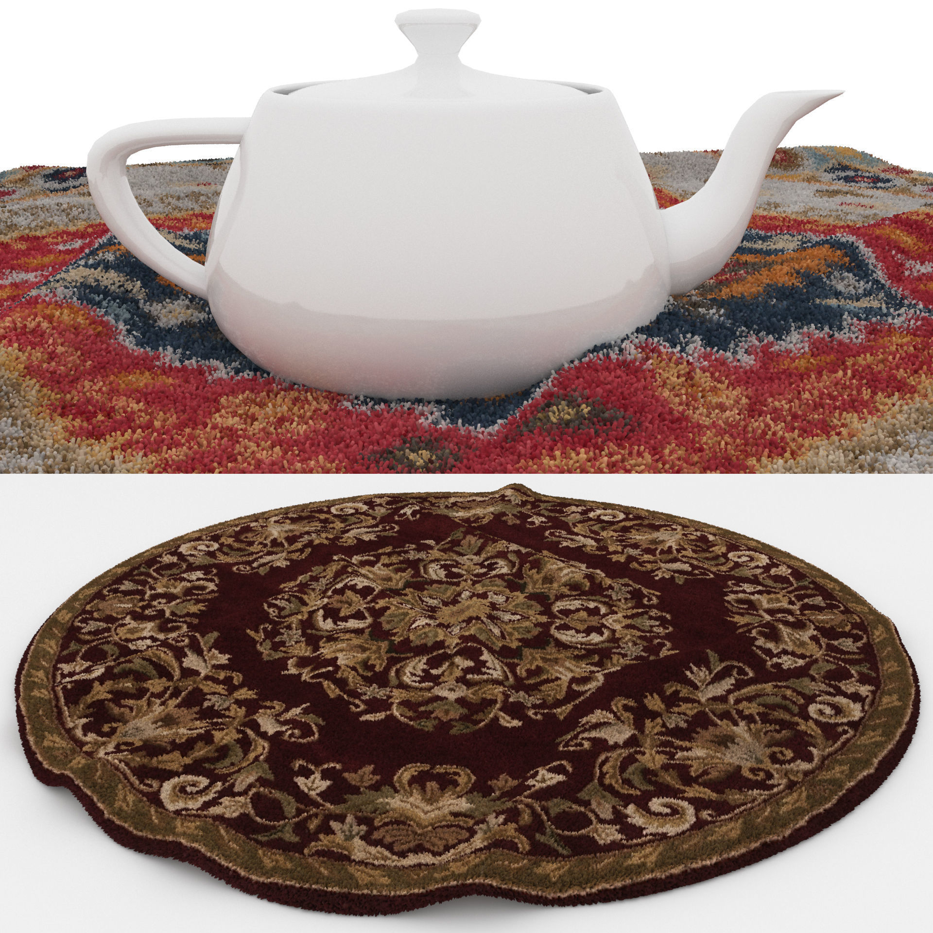 Rugs No 842 Low-poly 3D model_1