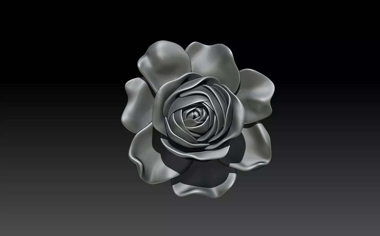 ROSE PENDANT 3D print model_0