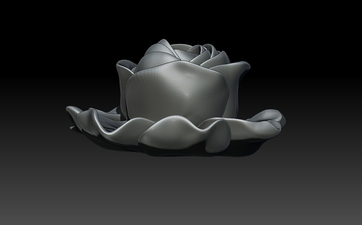 ROSE PENDANT 3D print model_2