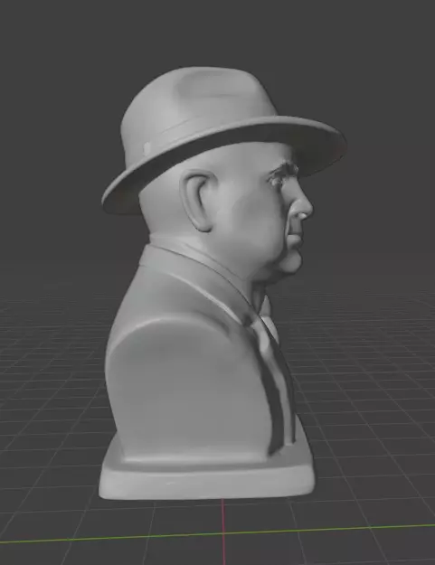 Al Capone 3D print model_3