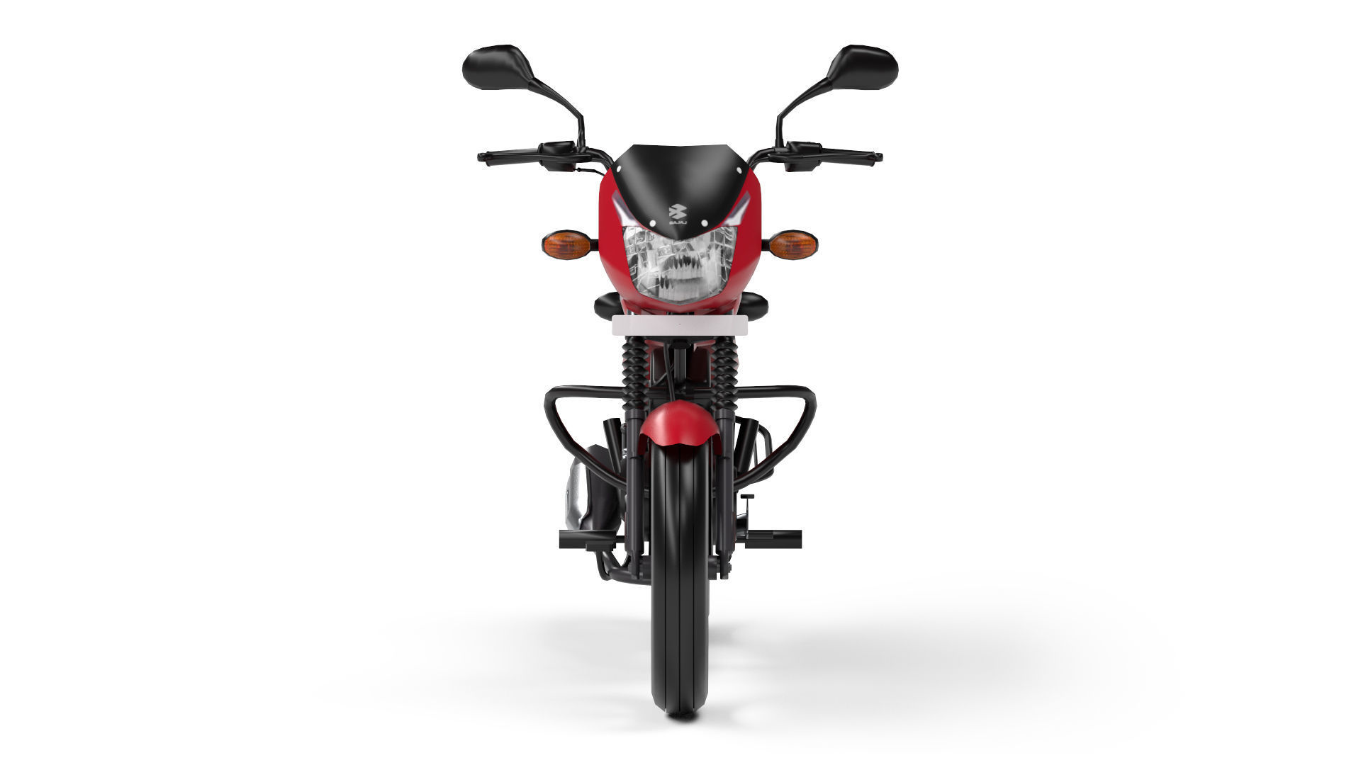 Bajaj CT 100 Low-poly 3D model_5
