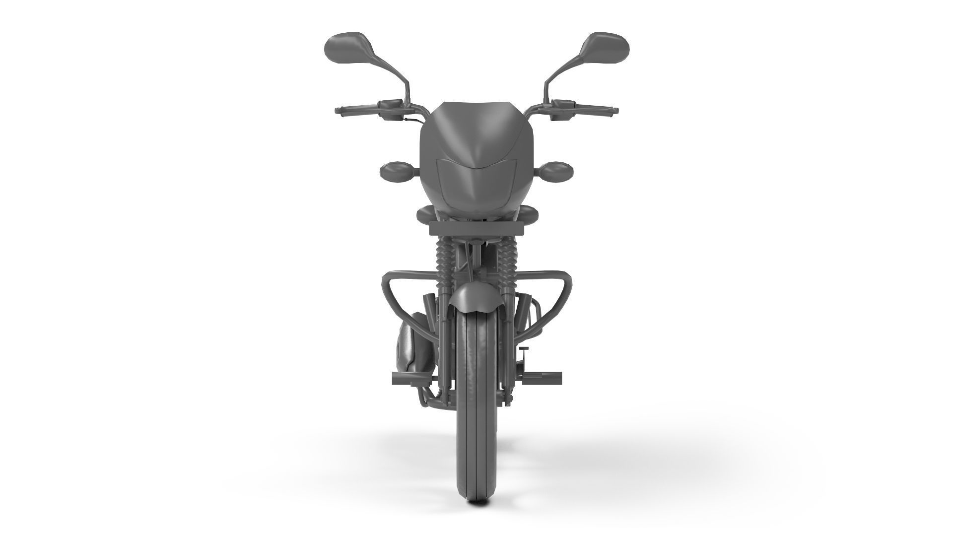 Bajaj CT 100 Low-poly 3D model_14