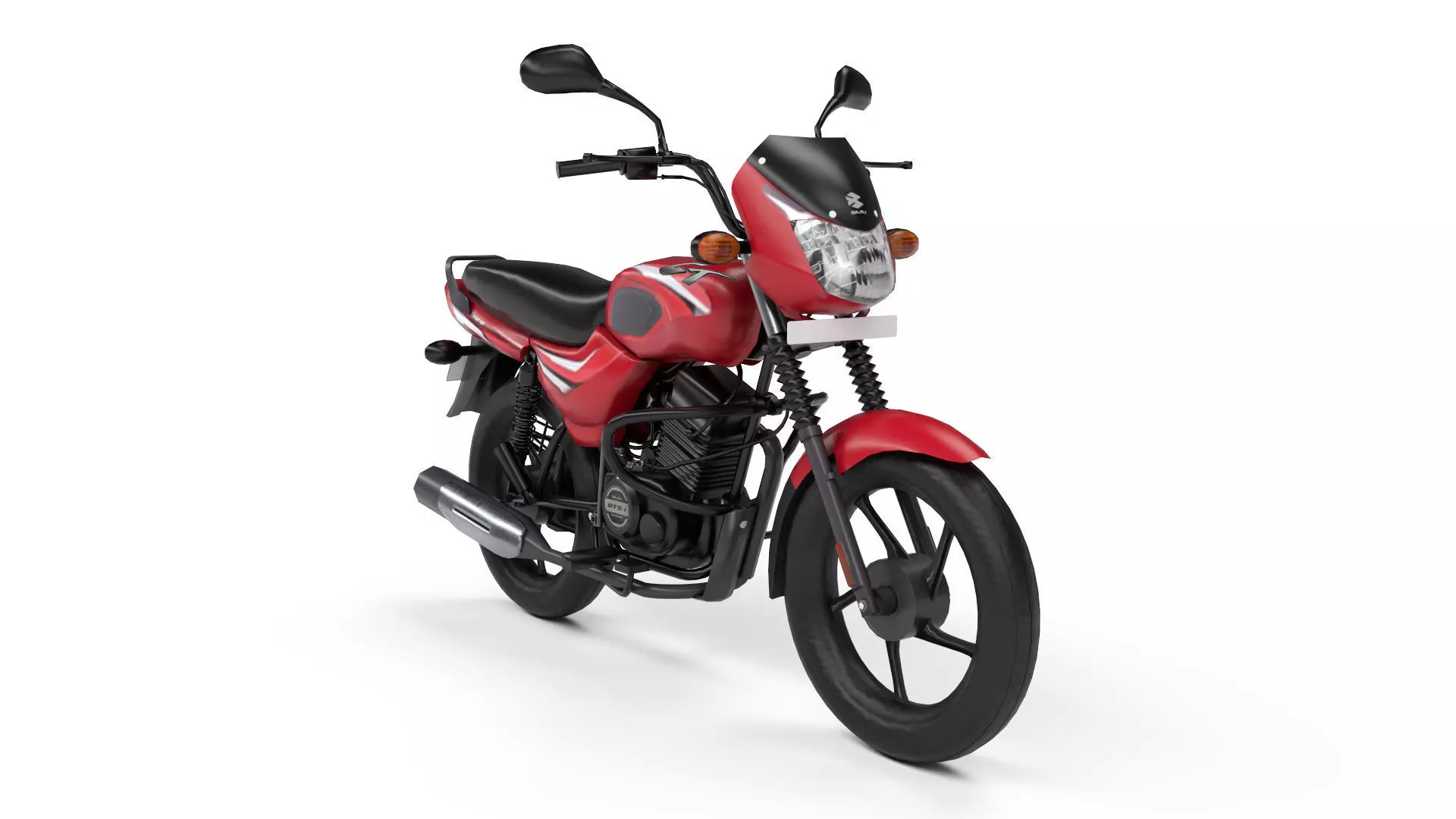 Bajaj CT 100 Low-poly 3D model_0
