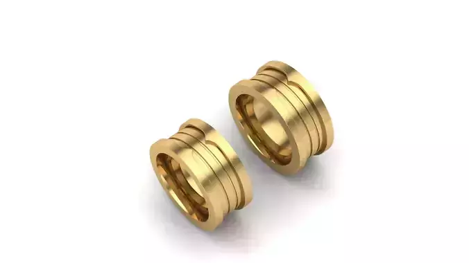 Par de Aliancas ouro 3D print model