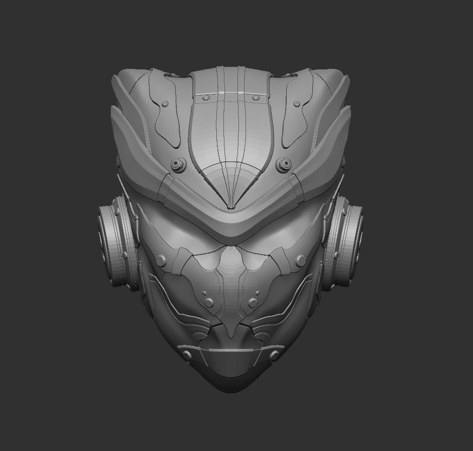 HighPoly Sci-fi Helmet - Ngchipv Free 3D model_8