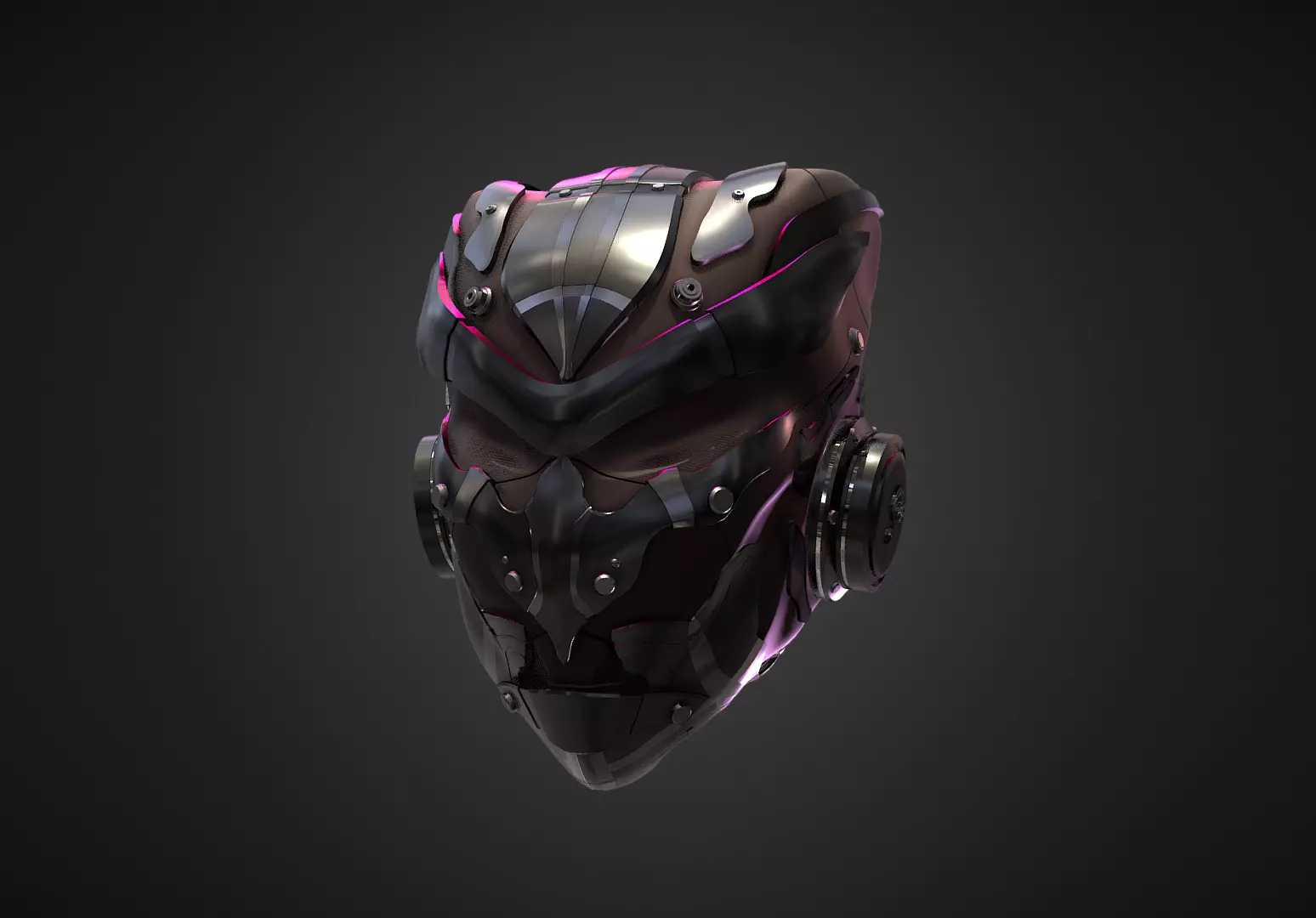 HighPoly Sci-fi Helmet - Ngchipv Free 3D model_0