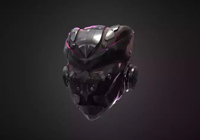 HighPoly Sci-fi Helmet - Ngchipv Free 3D model