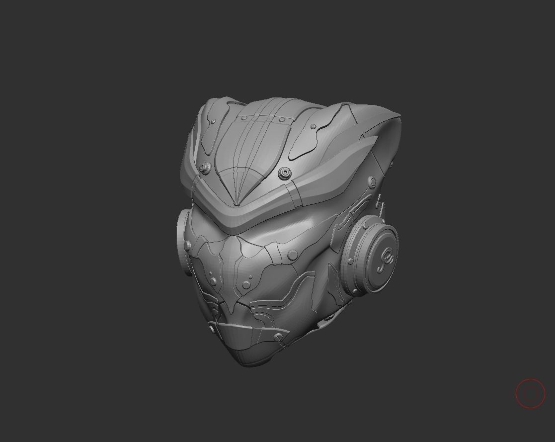 HighPoly Sci-fi Helmet - Ngchipv Free 3D model_4