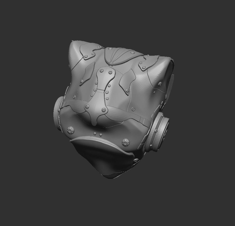 HighPoly Sci-fi Helmet - Ngchipv Free 3D model_7
