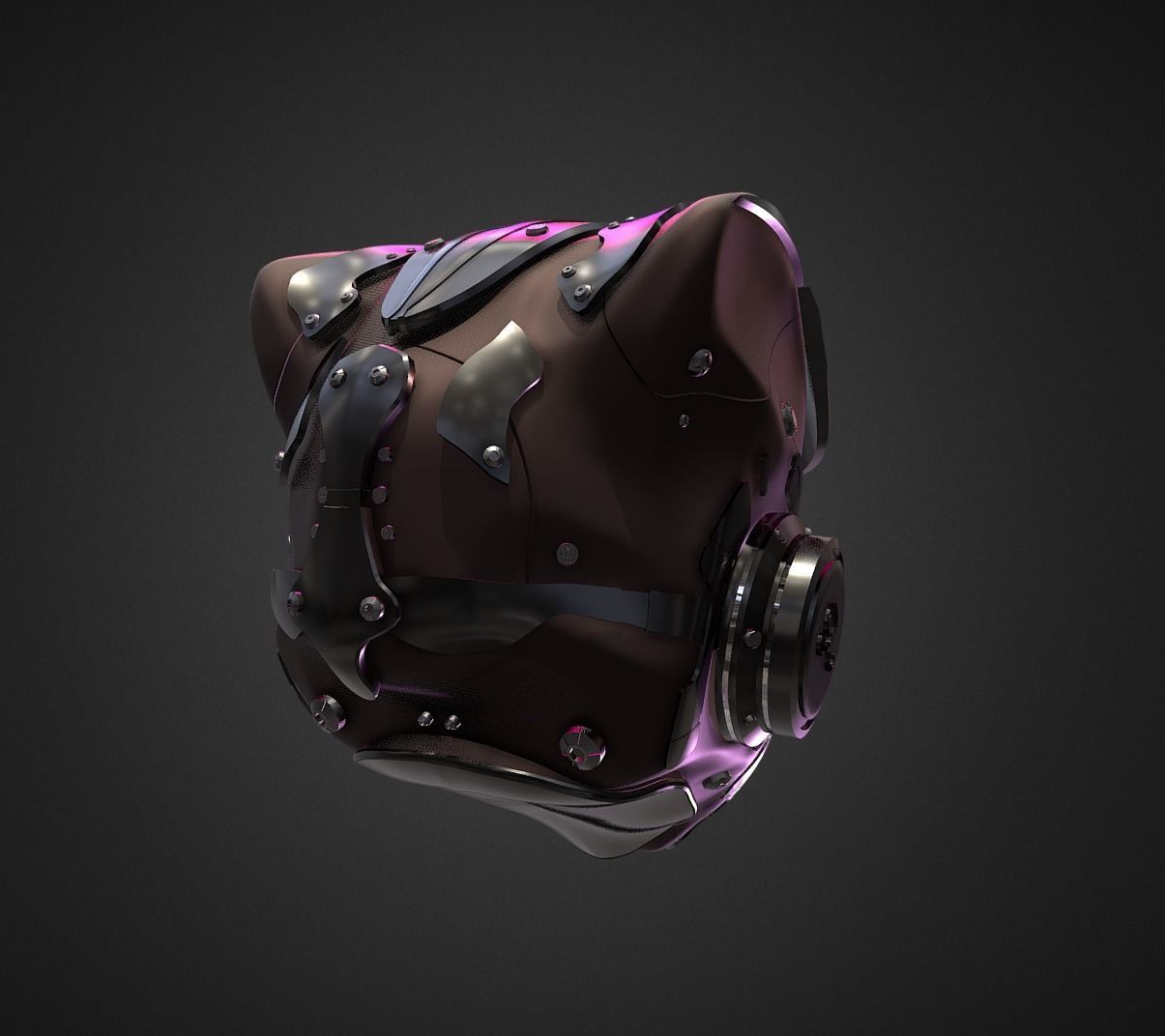 HighPoly Sci-fi Helmet - Ngchipv Free 3D model_2