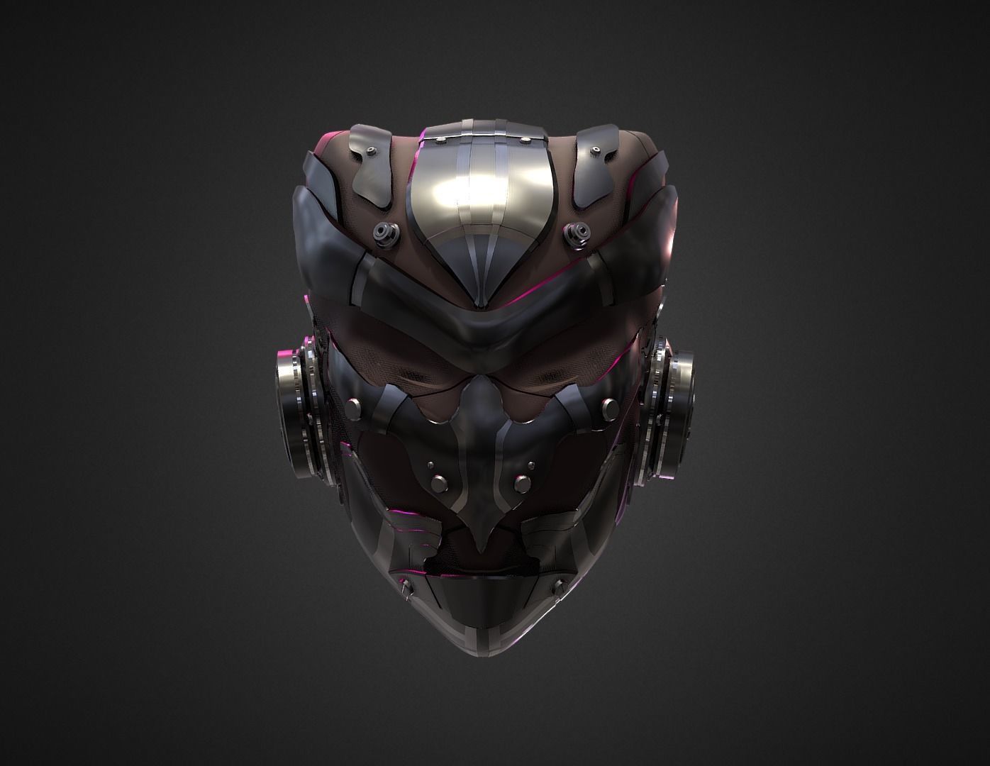 HighPoly Sci-fi Helmet - Ngchipv Free 3D model_1