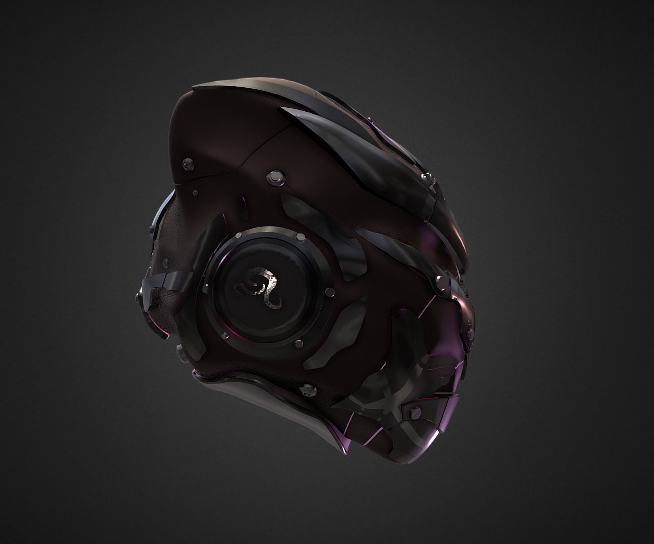 HighPoly Sci-fi Helmet - Ngchipv Free 3D model_3