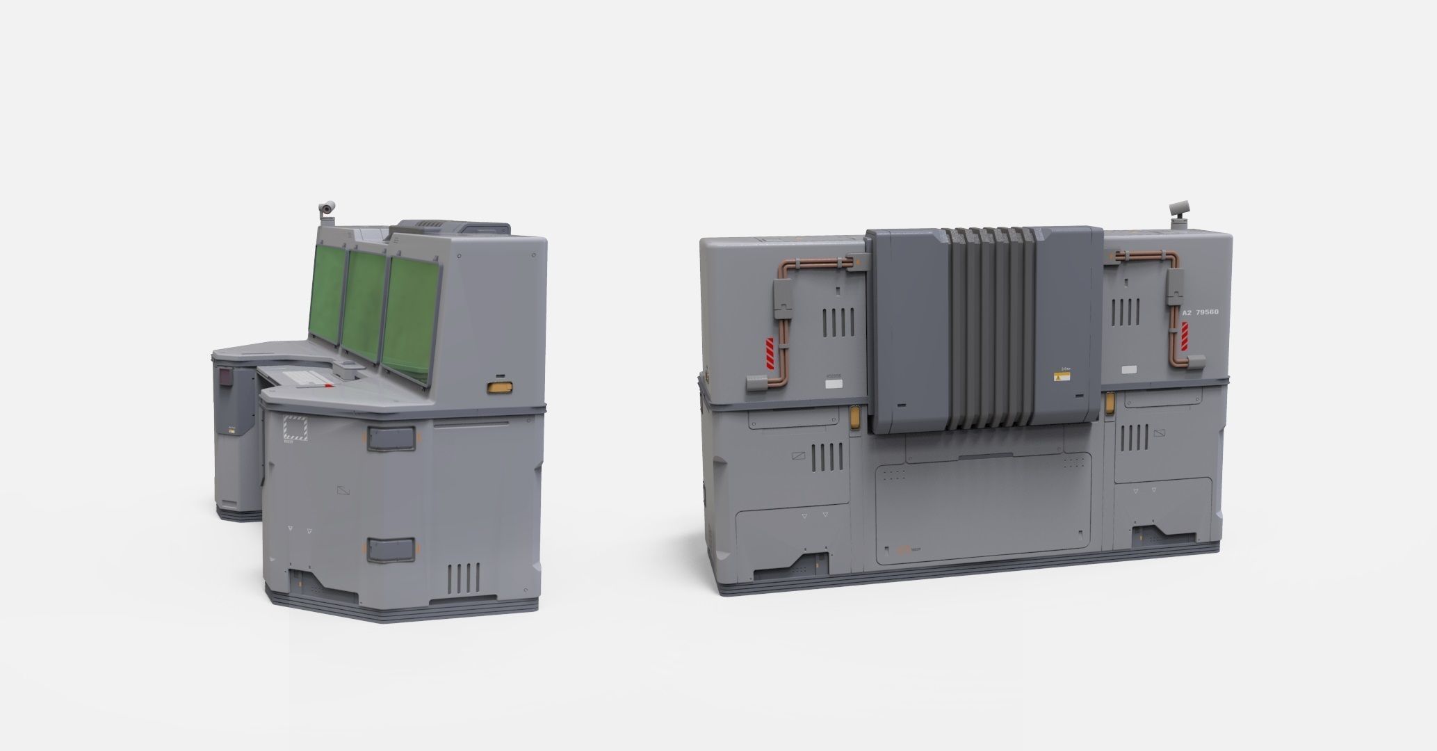 sci fi terminal 2 3D model_27