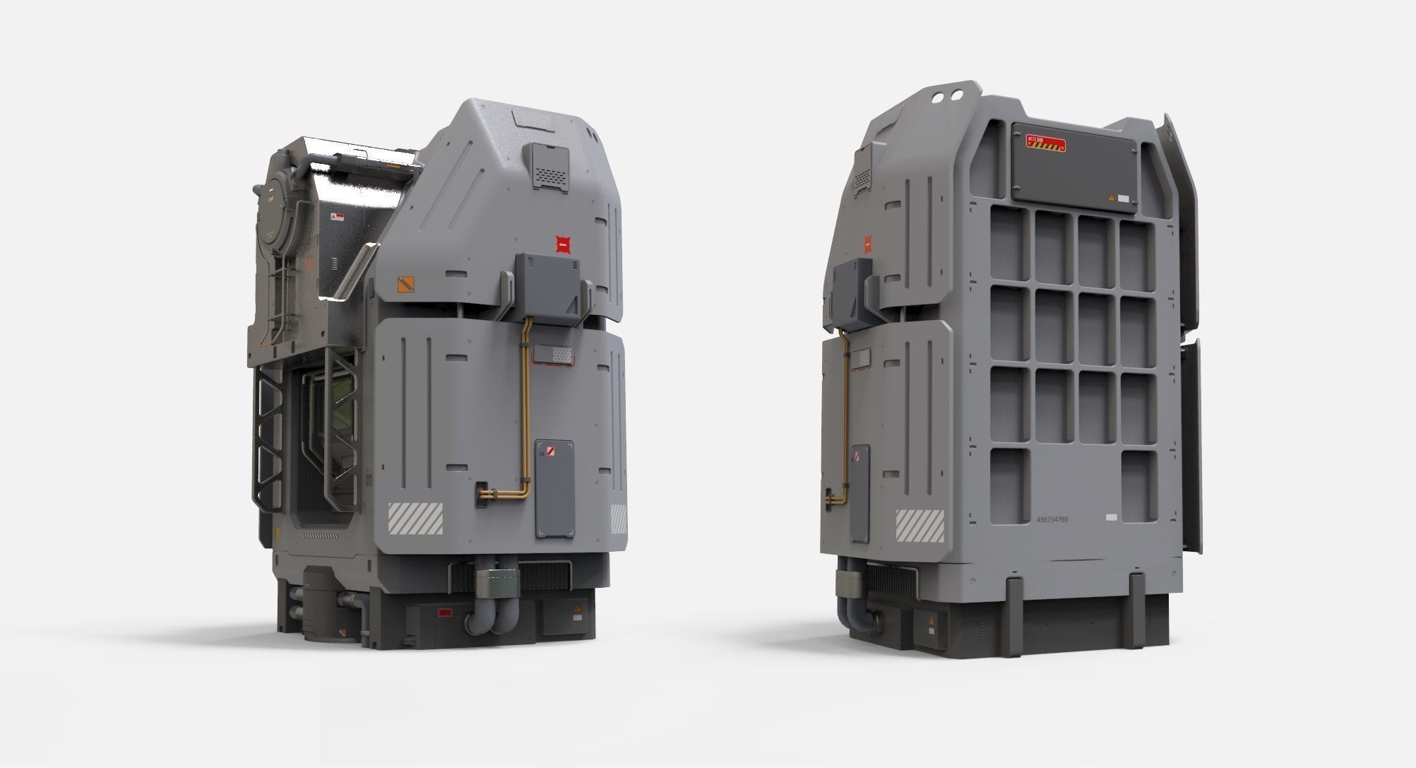 sci fi terminal 2 3D model_3