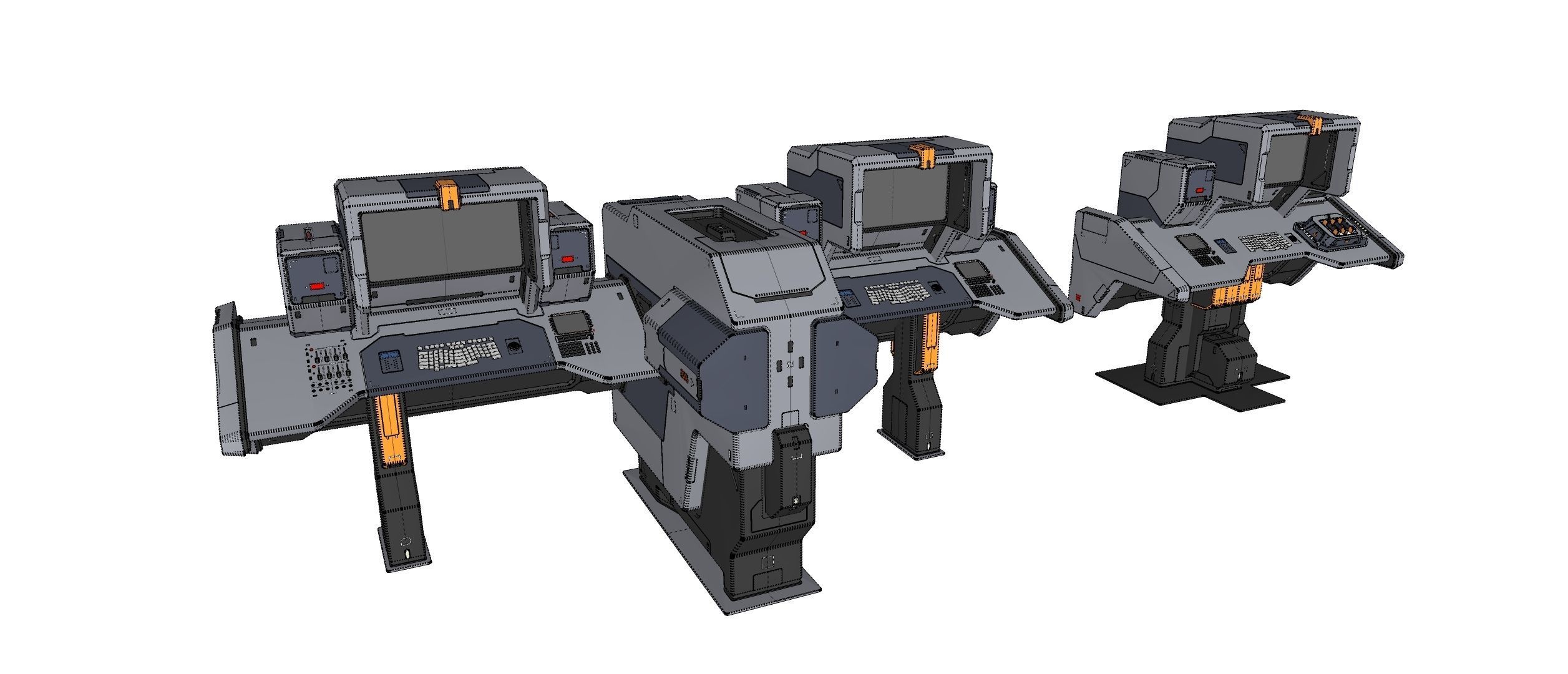 sci fi terminal 2 3D model_35