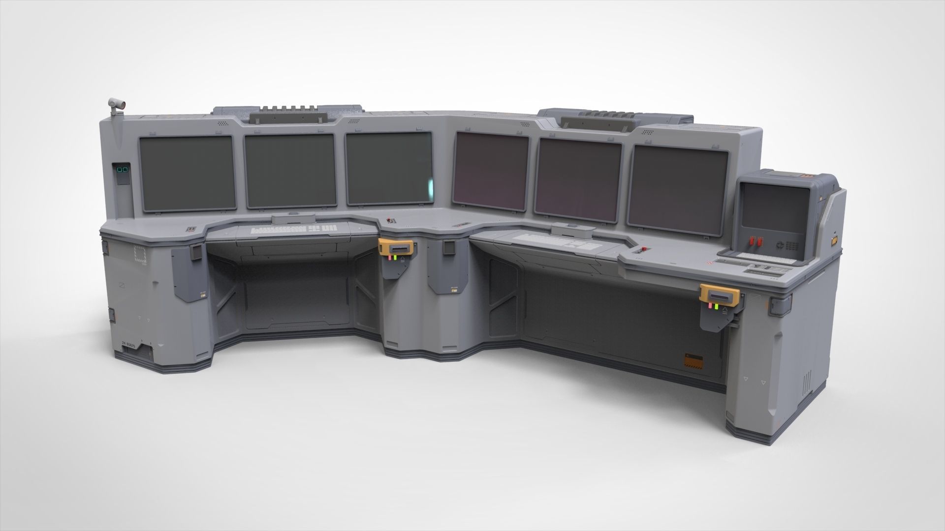sci fi terminal 2 3D model_22
