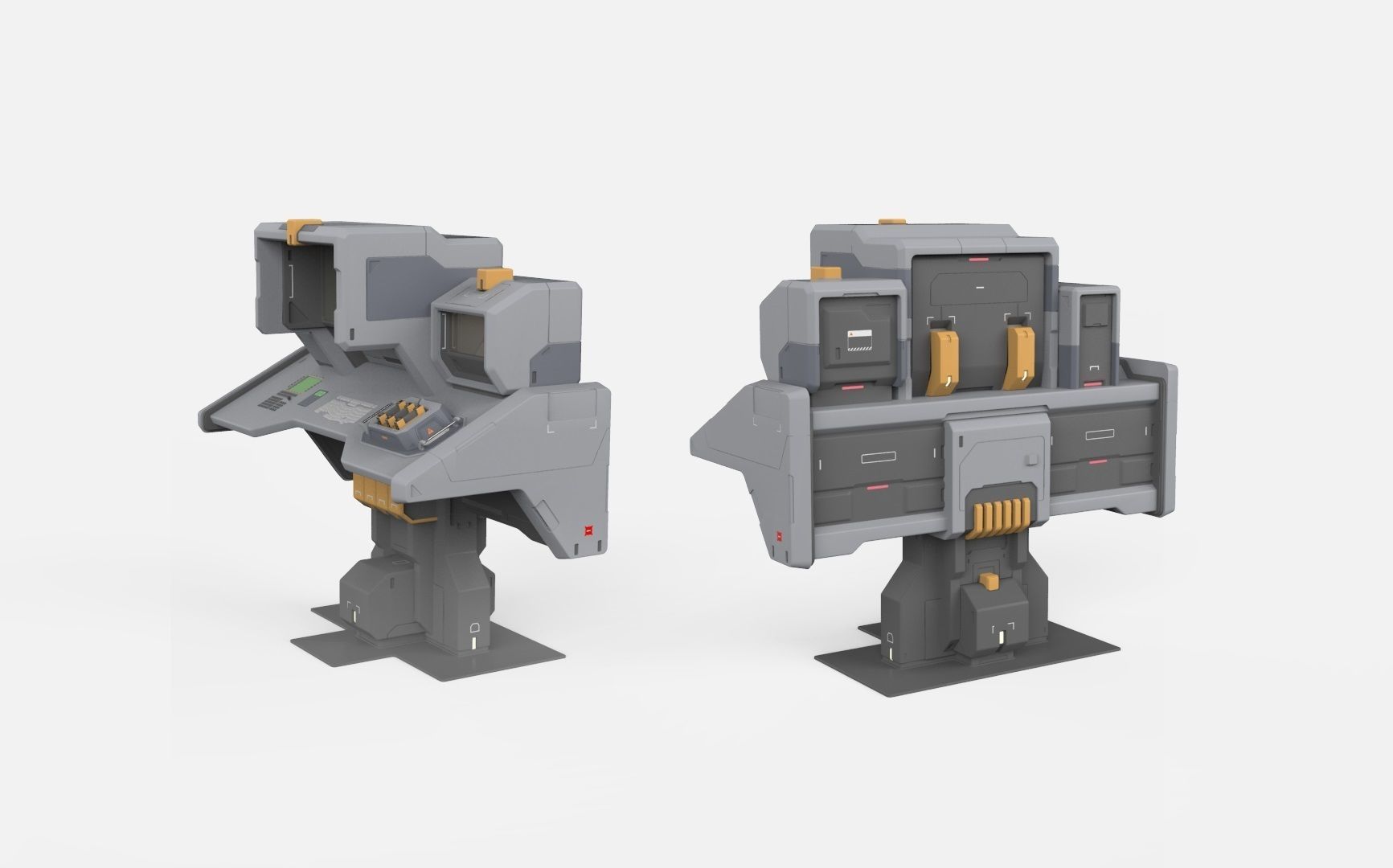 sci fi terminal 2 3D model_19