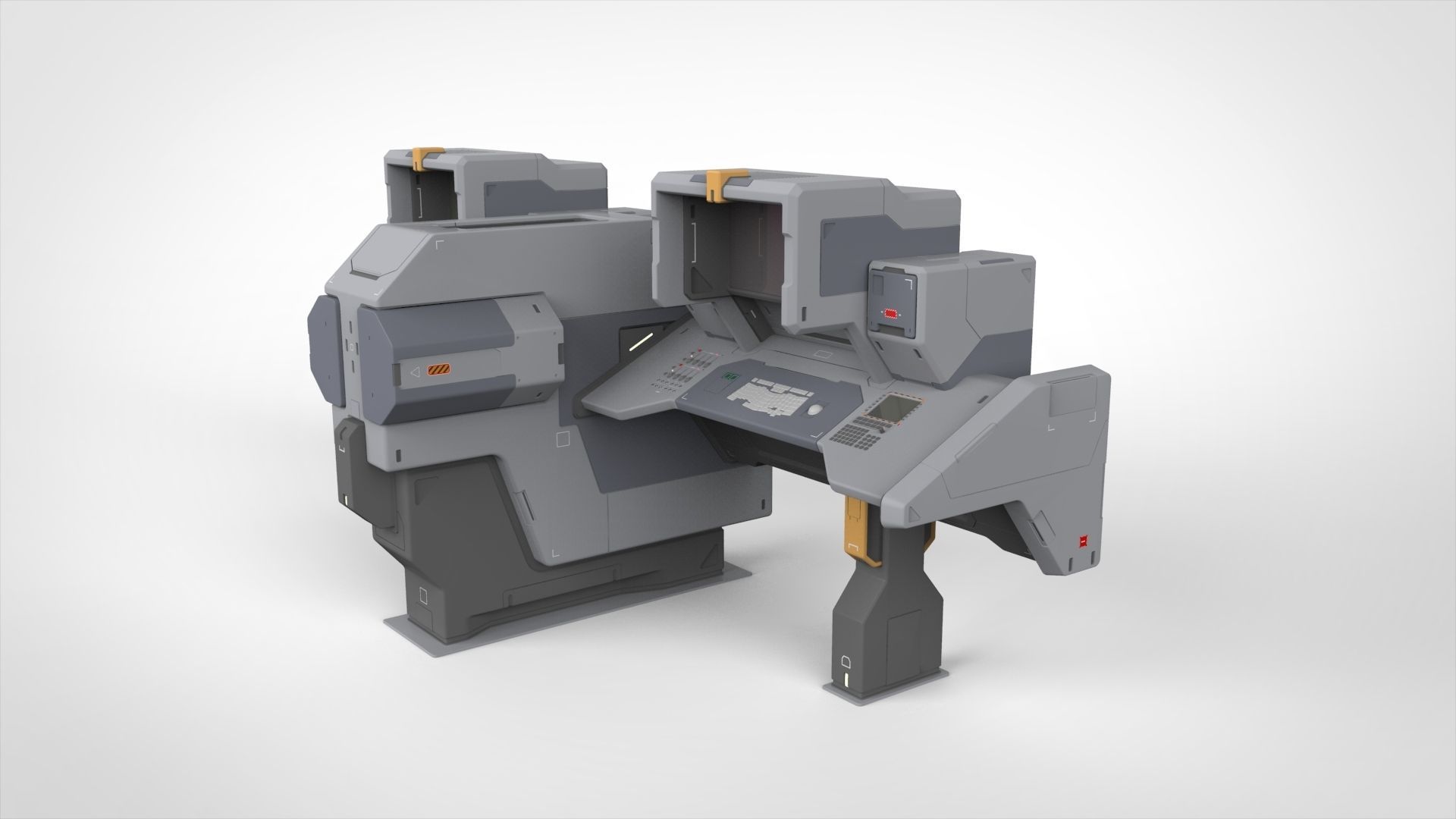 sci fi terminal 2 3D model_15