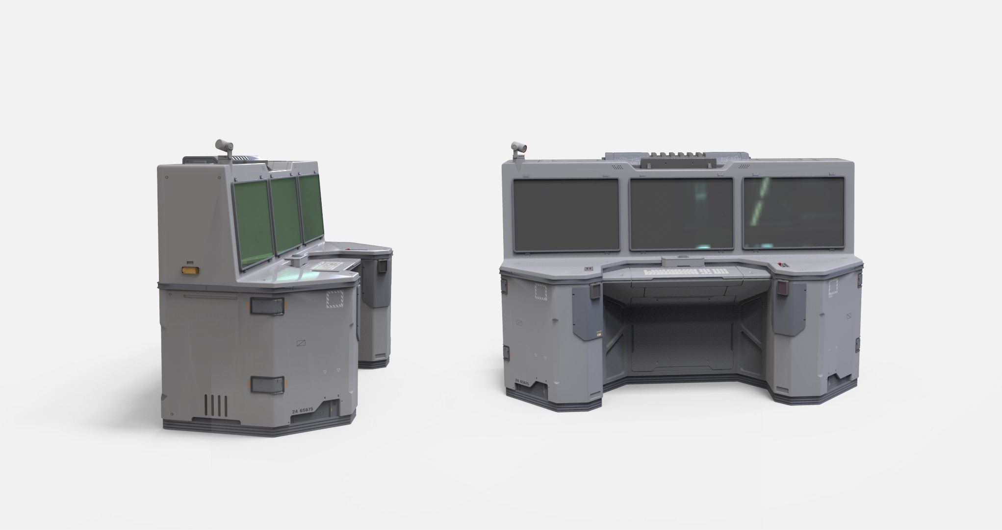 sci fi terminal 2 3D model_26