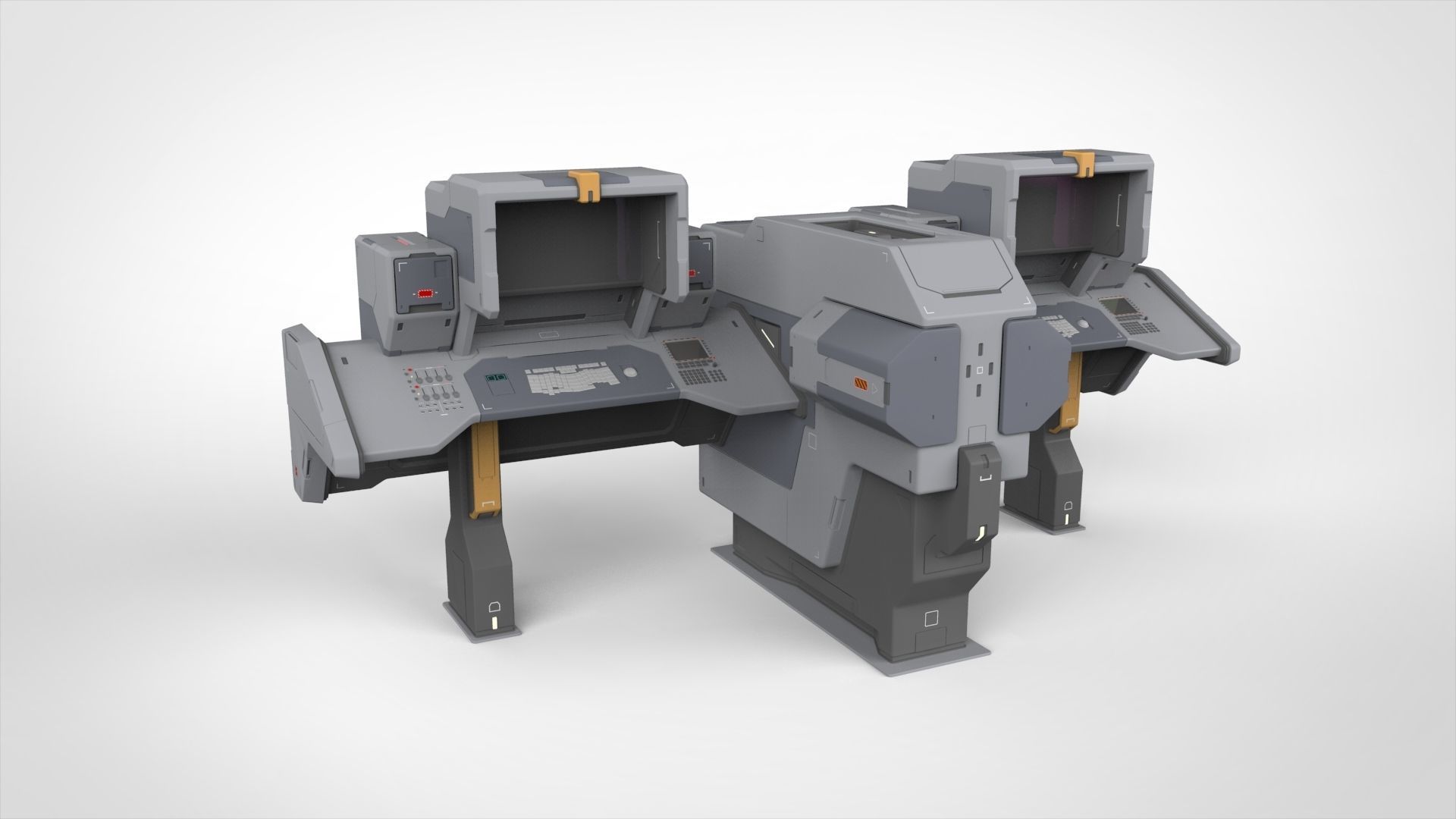 sci fi terminal 2 3D model_13
