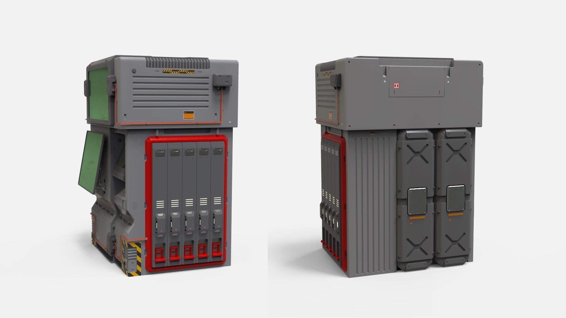 sci fi terminal 2 3D model_11