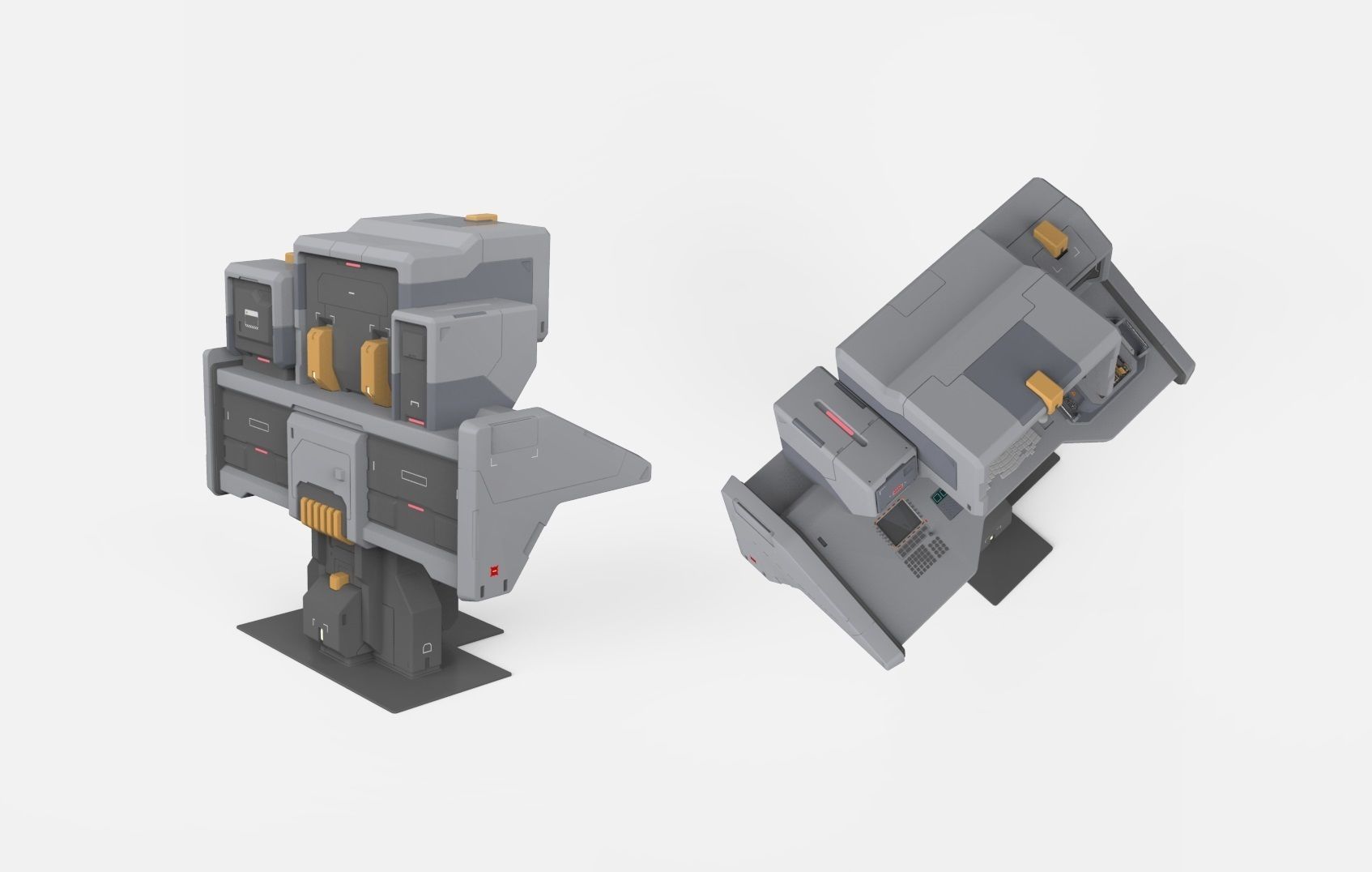 sci fi terminal 2 3D model_20