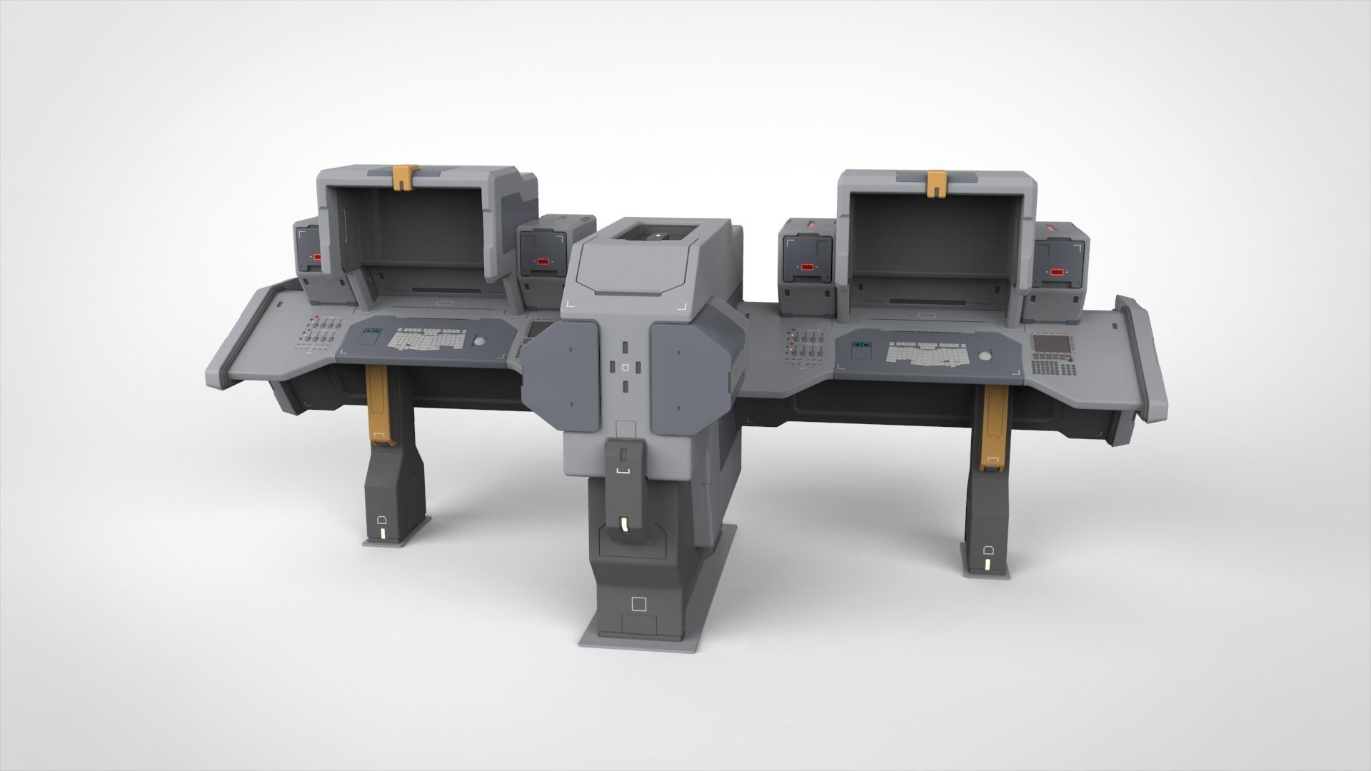 sci fi terminal 2 3D model_14