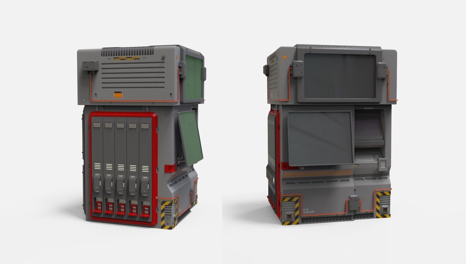 sci fi terminal 2 3D model_10
