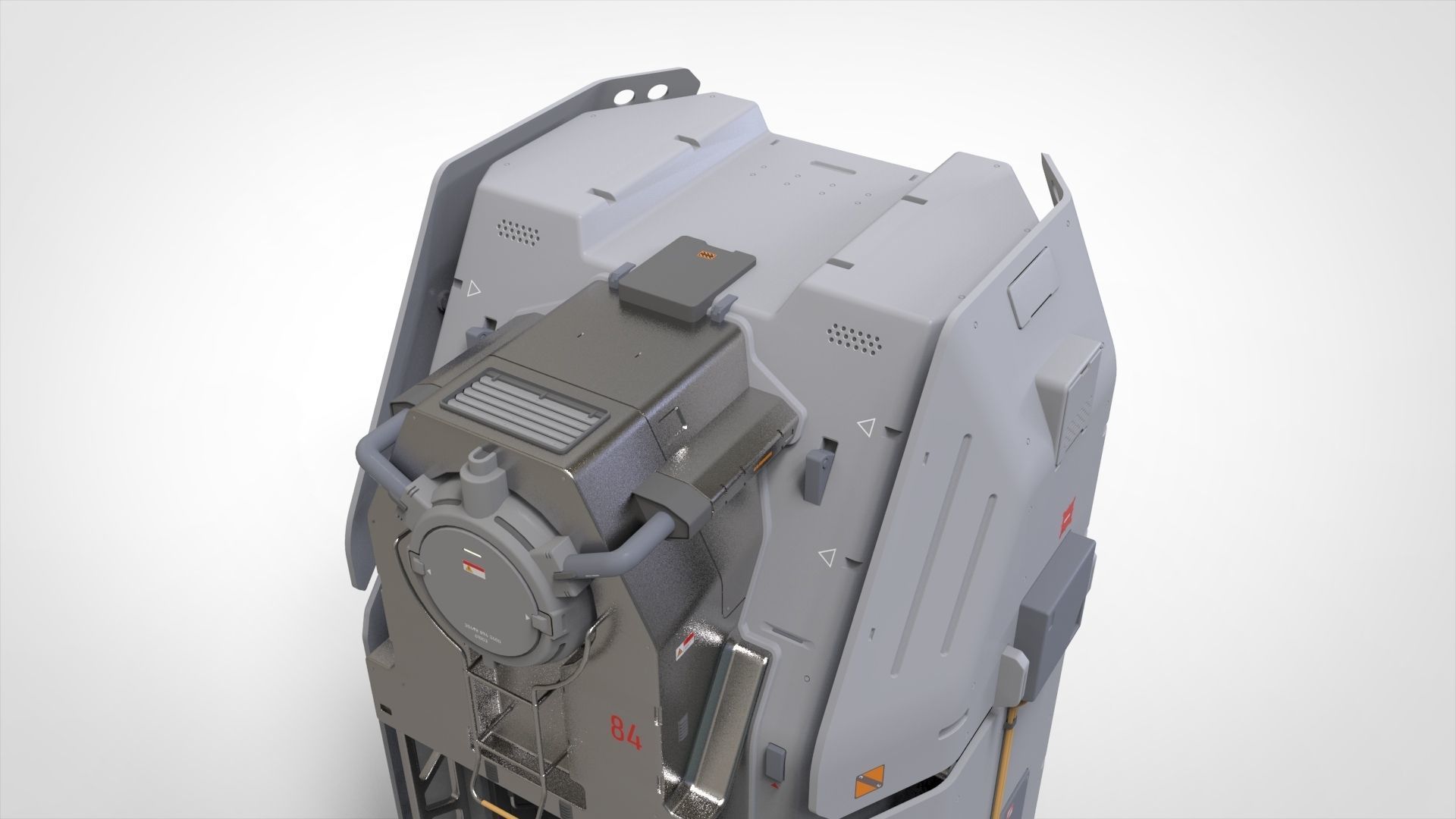 sci fi terminal 2 3D model_4