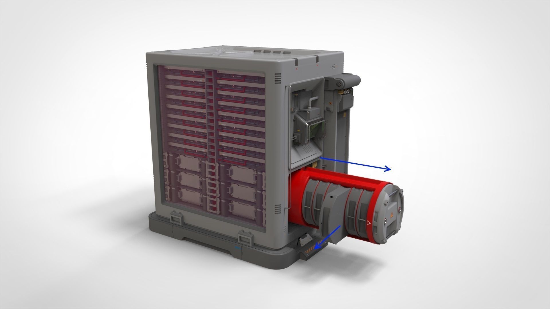 sci fi terminal 2 3D model_7