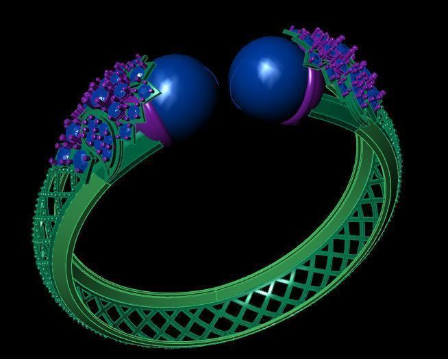 Bracelet 3D print model_3