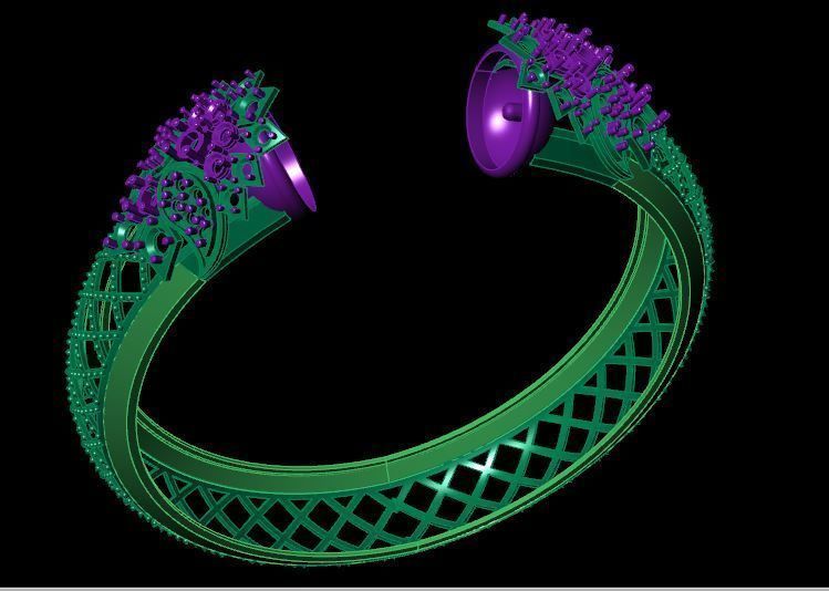 Bracelet 3D print model_4