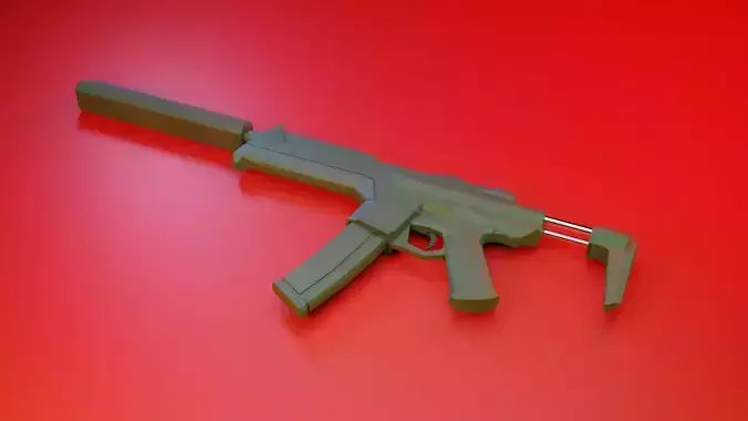 Valorant Spectre Free low-poly 3D model