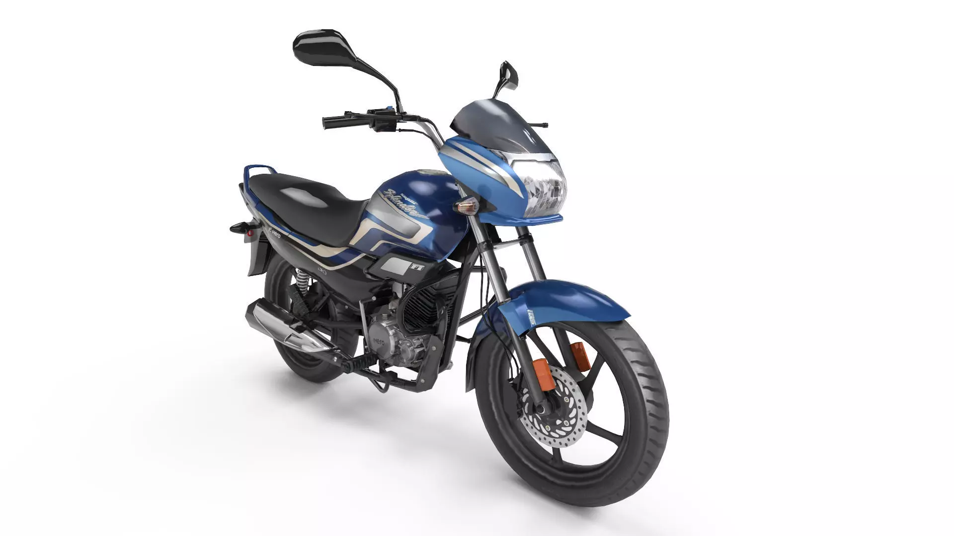 Hero Super Splendor Low-poly 3D model_0